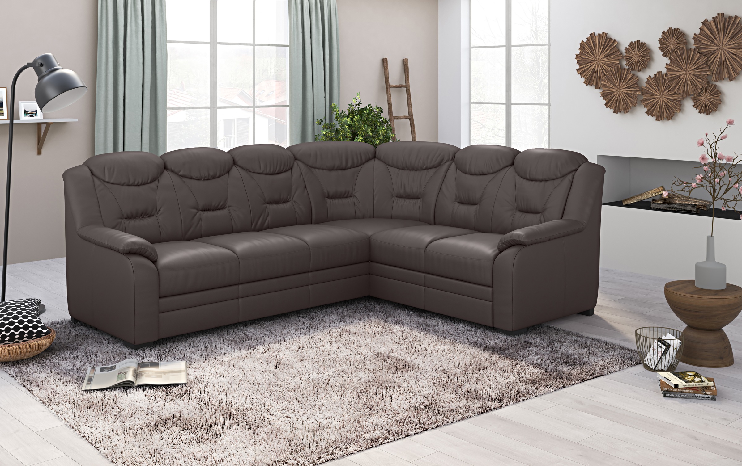 COTTA Ecksofa »Marcus L-Form«, wahlweise mit Bettfunktion & Stauraum