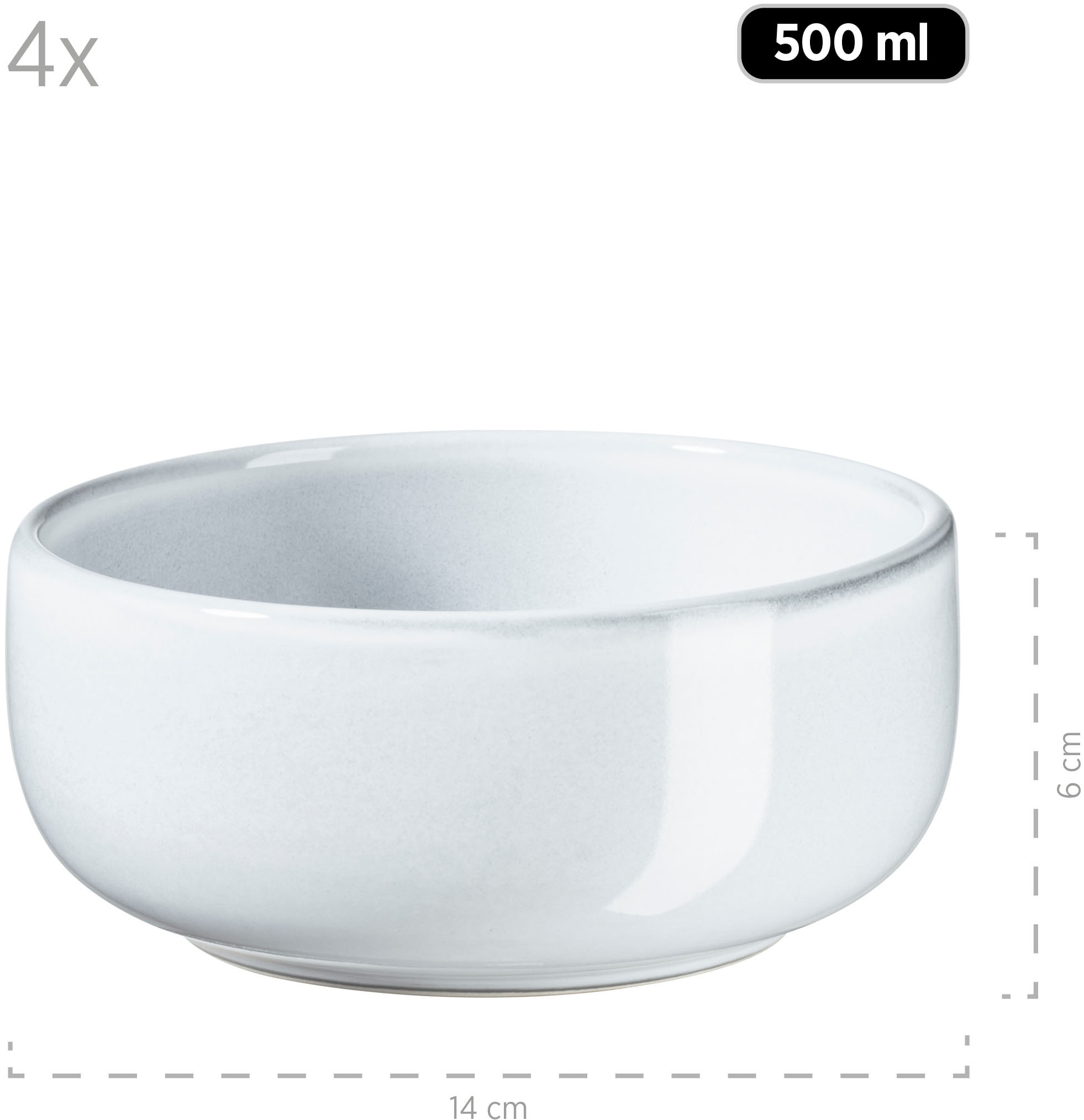 MÄSER Frühstücks-Geschirrset »LIVIO, Frühstücks Set, Steinzeug« Geschirr-Set, Service