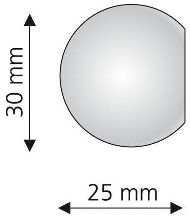Liedeco Gardinenstangen-Endstück »Bologna«, (Set, 2 St.), für Gardinenstangen Ø 16 mm