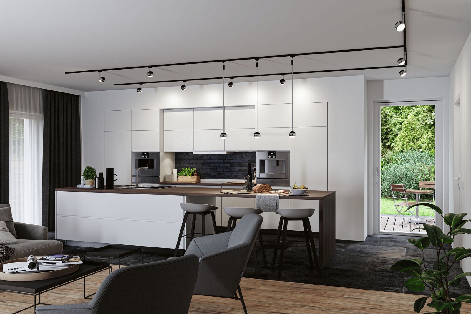 Paulmann Schienensystem-Leuchten »URail Pendel Capsule II 440lm 6,3W 4000K 230V Chrom matt, Chrom«, dimmbar