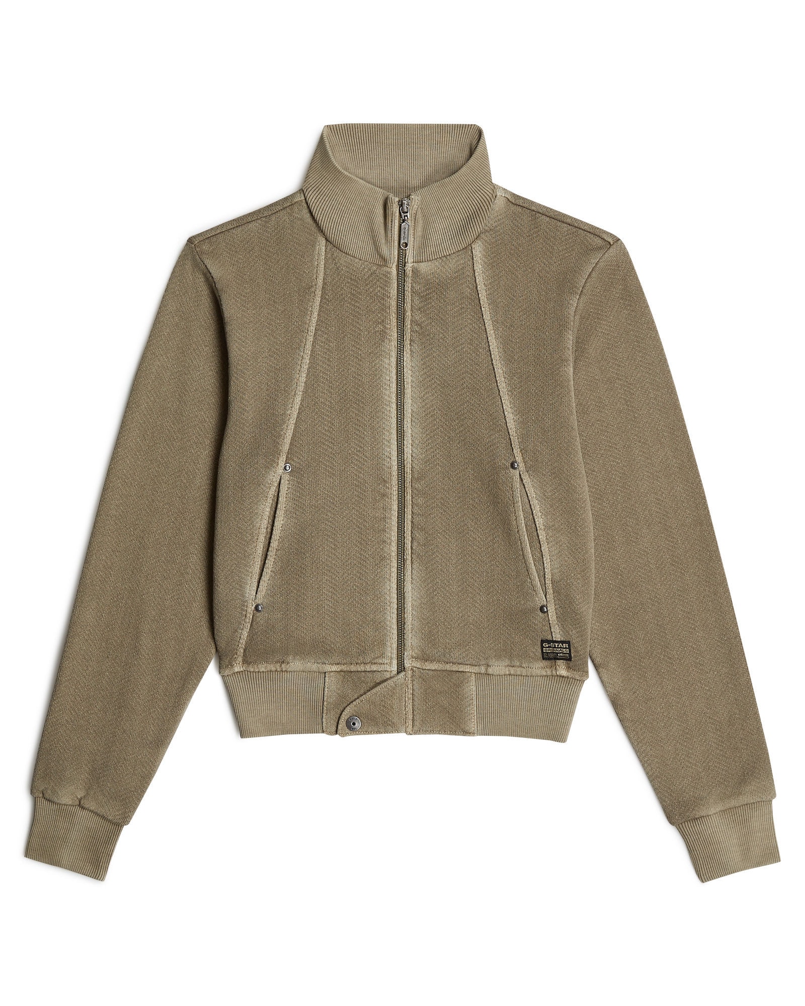 G-STAR Longpullover »Overdyed Slim Track Sweater Jacke«