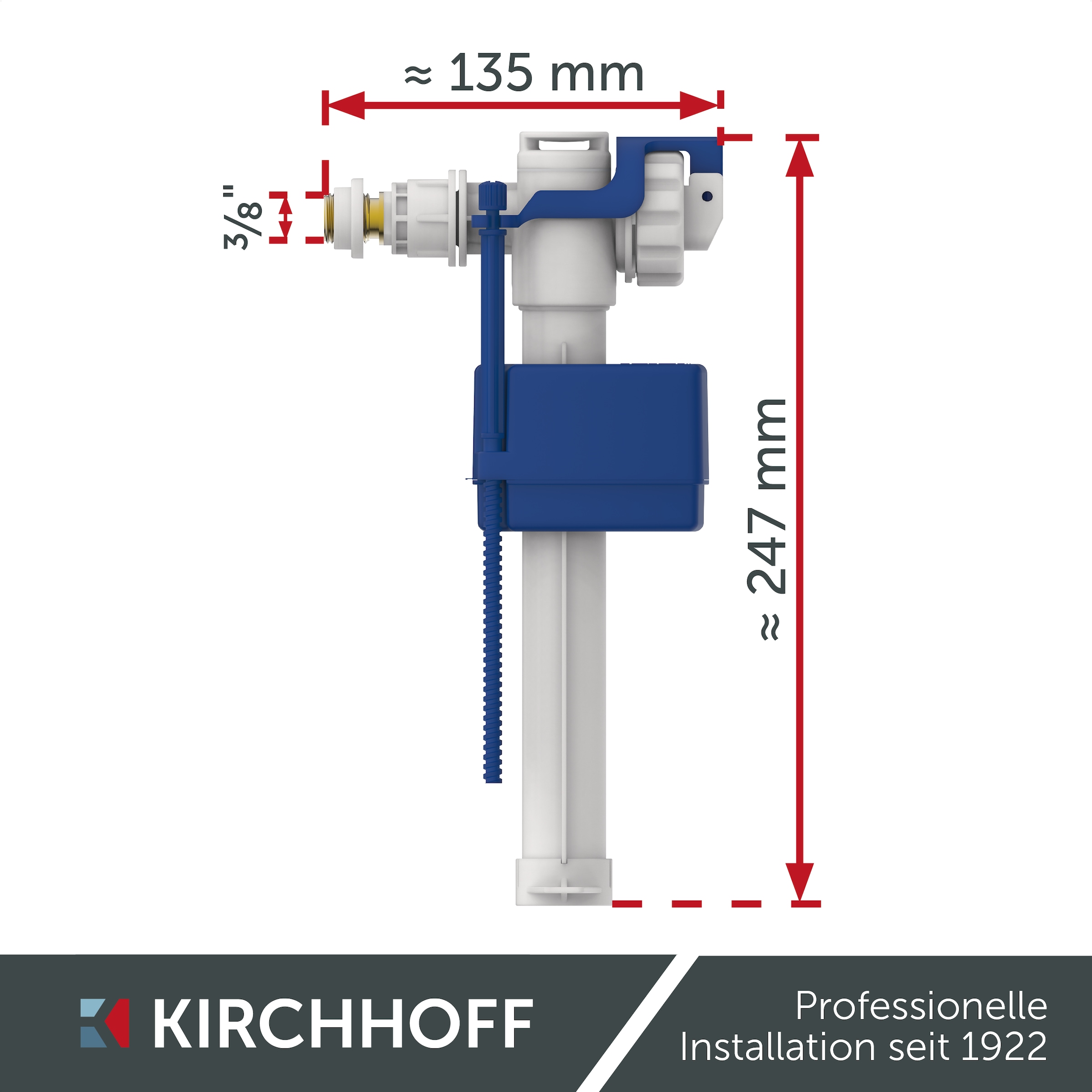 Kirchhoff Füllventil Universal-Schwimmerventil, 6-9 Liter
