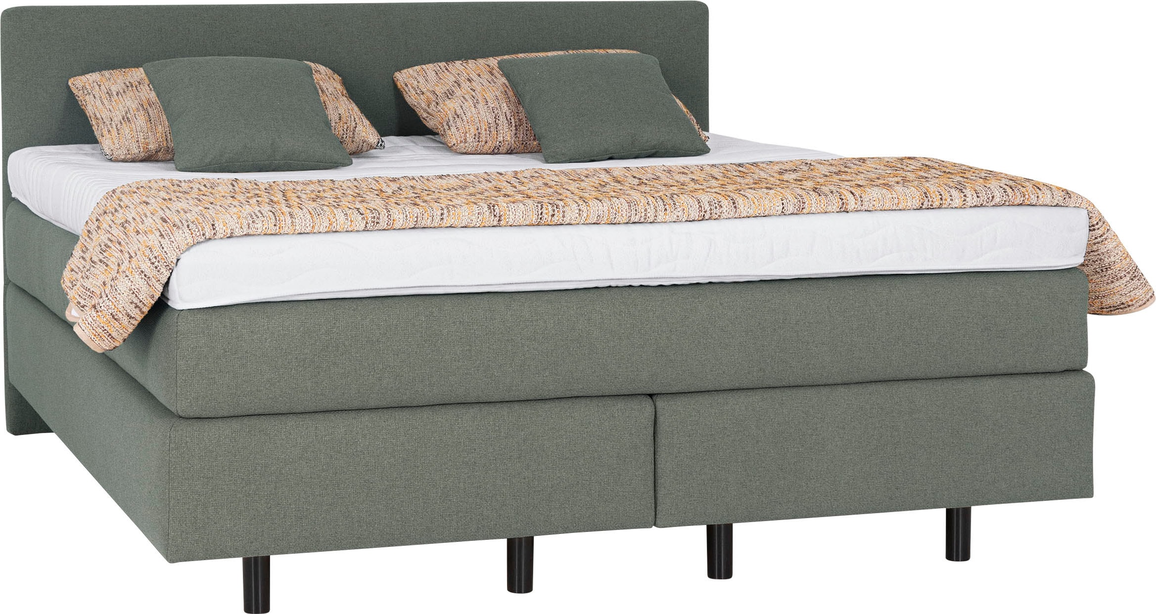 Die PlanBar Boxspringbett »OC-ON23163« inkl. Matratzen, Topper u. Bonellfederkern Unterbau, 160/180x200cm