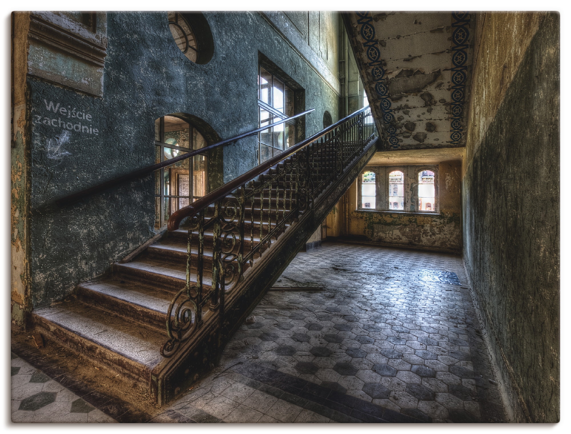 Artland Wandbild »Lost Place - Treppen« Architektonische Elemente 1 Stk. tl günstig online kaufen