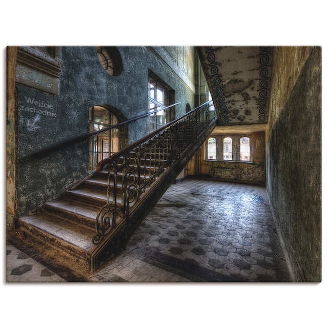 Artland Wandbild »Lost Place - Treppen«, Architektonische Elemente, (1  St.), als Leinwandbild, Poster in verschied. Größen online kaufen