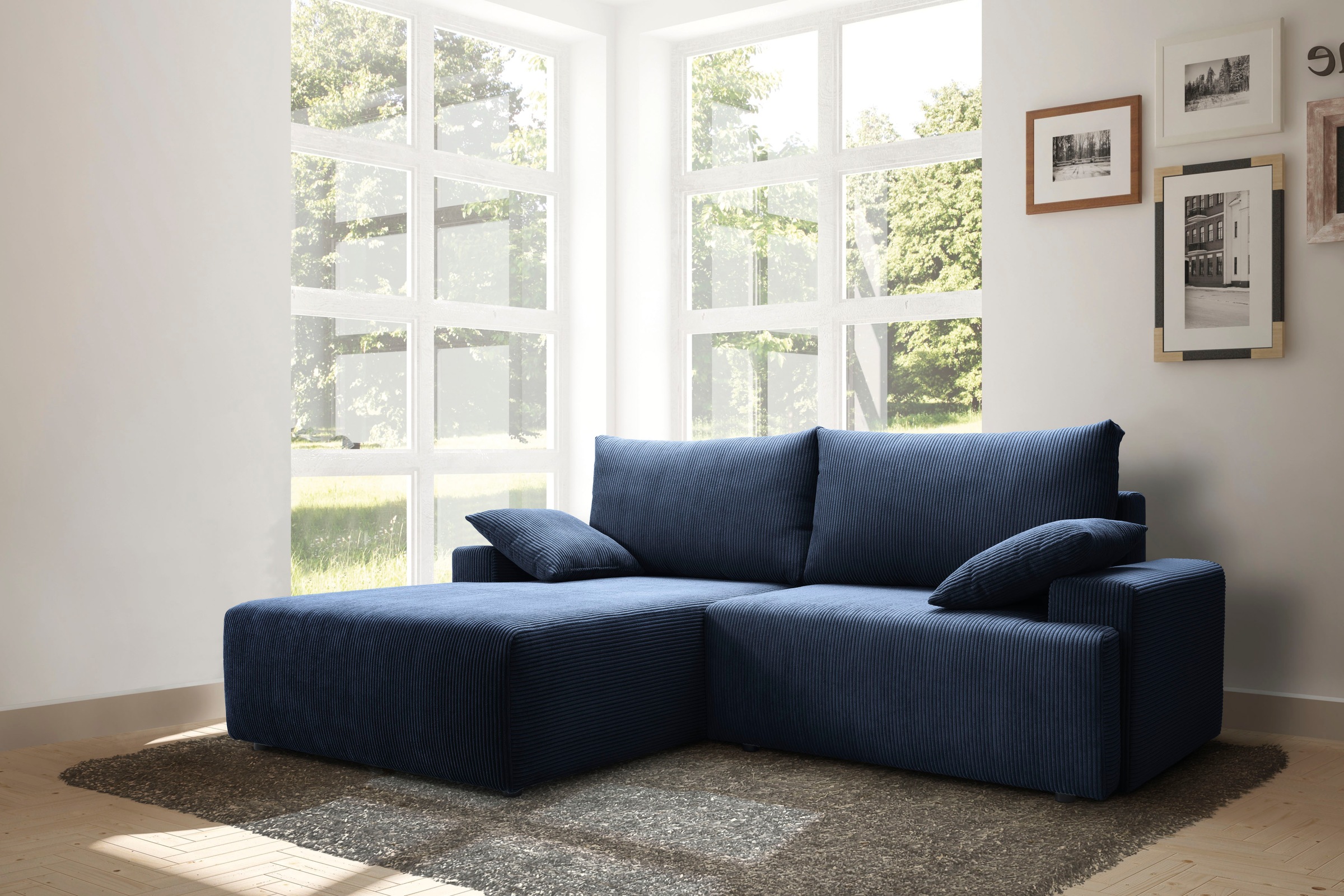 exxpo - sofa fashion Ecksofa "Orinoko, aktuelles Design und hoher Sitzkomfo günstig online kaufen