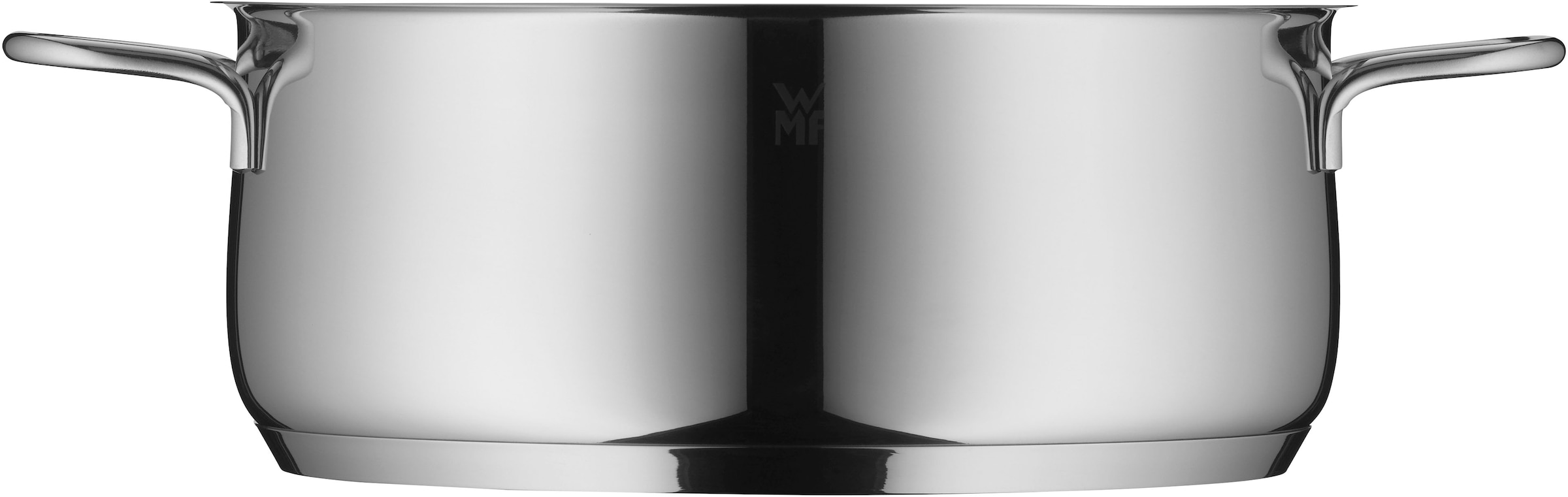 WMF Bratentopf »Diadem Plus«, Cromargan® Edelstahl Rostfrei 18/10, (2 tlg.), breiter Schüttrand, außergewöhnliches Design, spülmaschinengeeignet