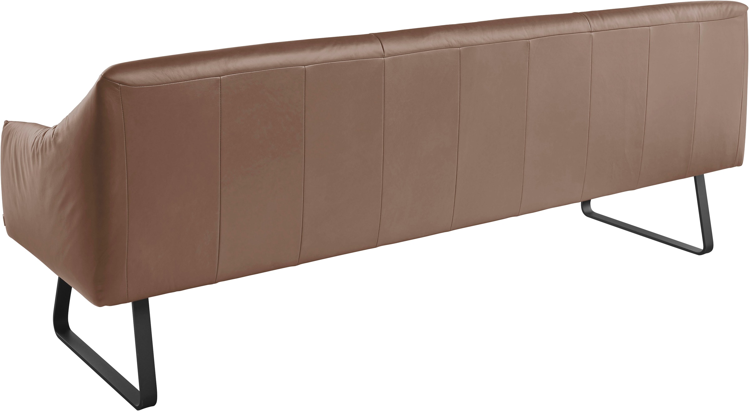 Musterring Essbank »JustB! SP500«, (1 St.), Metallkufe schwarz, verschiedene Farben, Breite 220 oder 250 cm