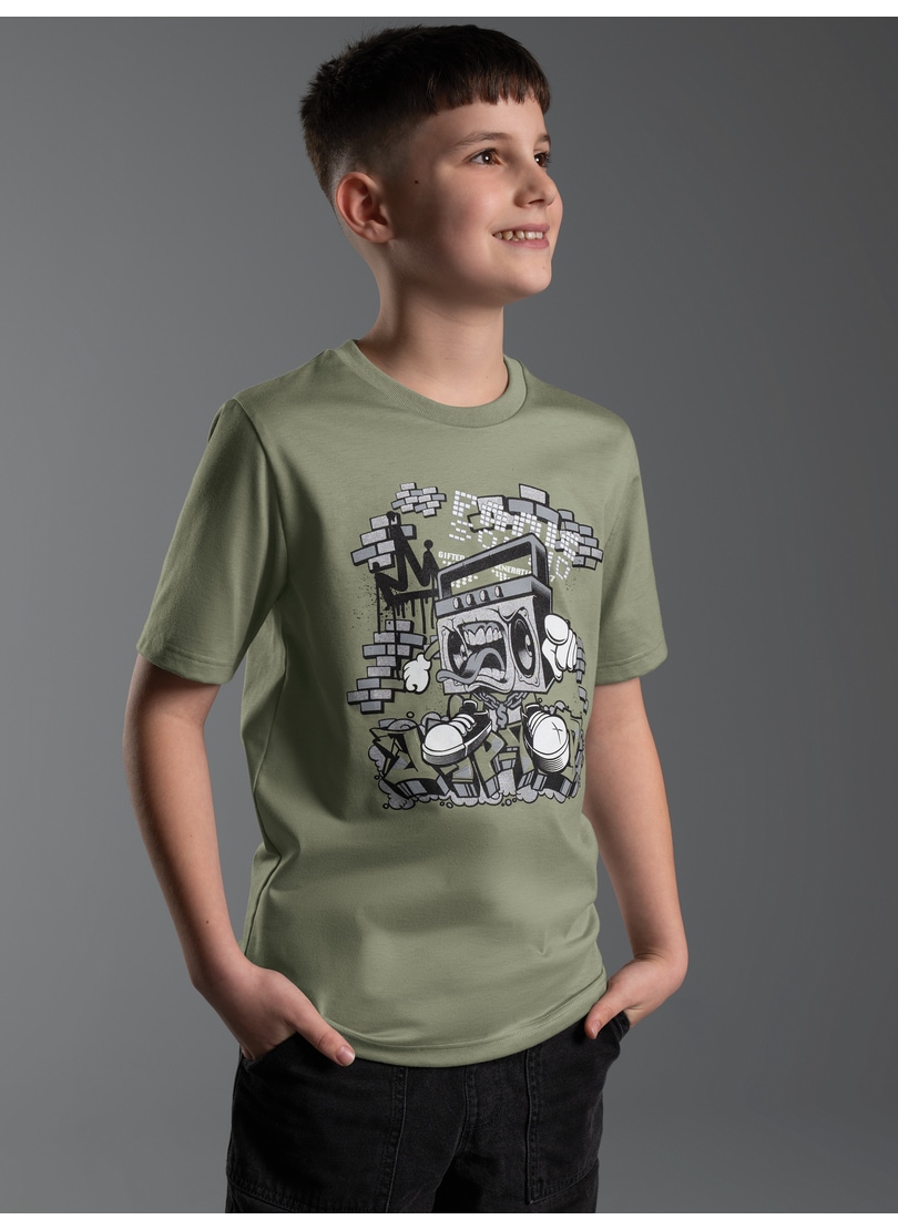 Trigema T-Shirt »TRIGEMA T Shirt mit Printmotiv "Music-Box"« 1