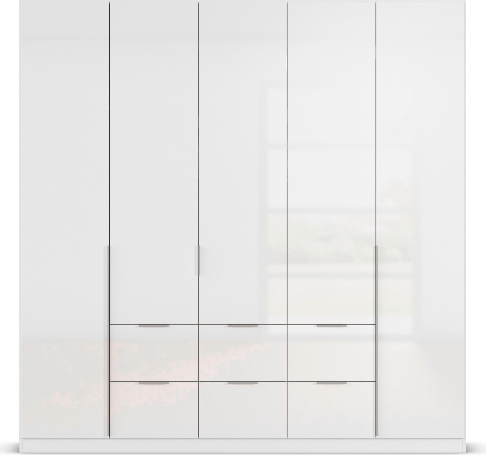 rauch Drehtürenschrank »Kleiderschrank Schrank Garderobe AGORDO mit Dekor- oder Hochglanzfront«, (in zwei Griff-Farben, Breiten 91-360 cm), mit Außenschubkästen, in 7 Breiten und 2 Höhen MADE IN GERMANY