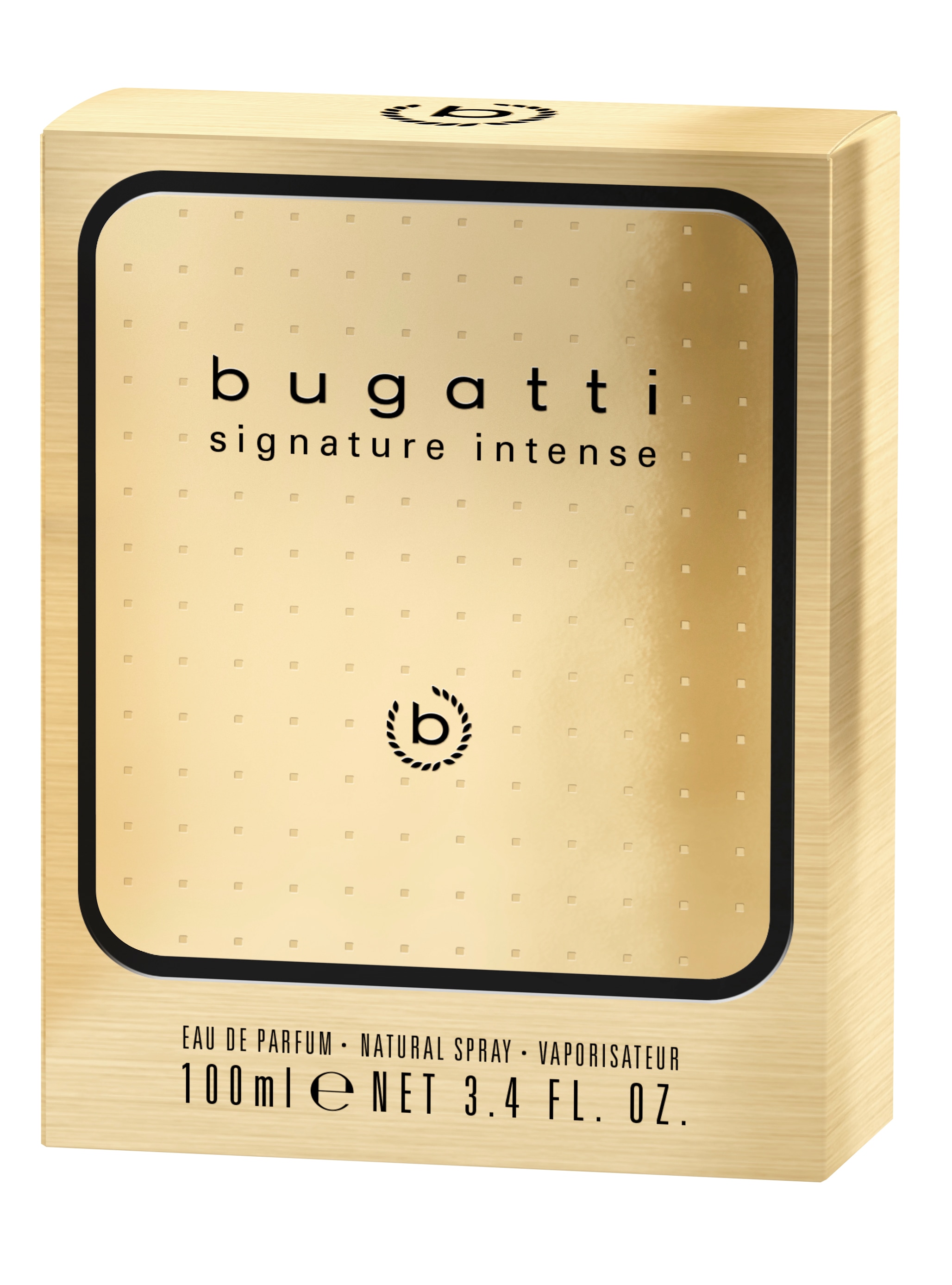 bugatti Eau de Parfum »bugatti signature intense for him EdP 100ml« mit Knopfverschlusssystem