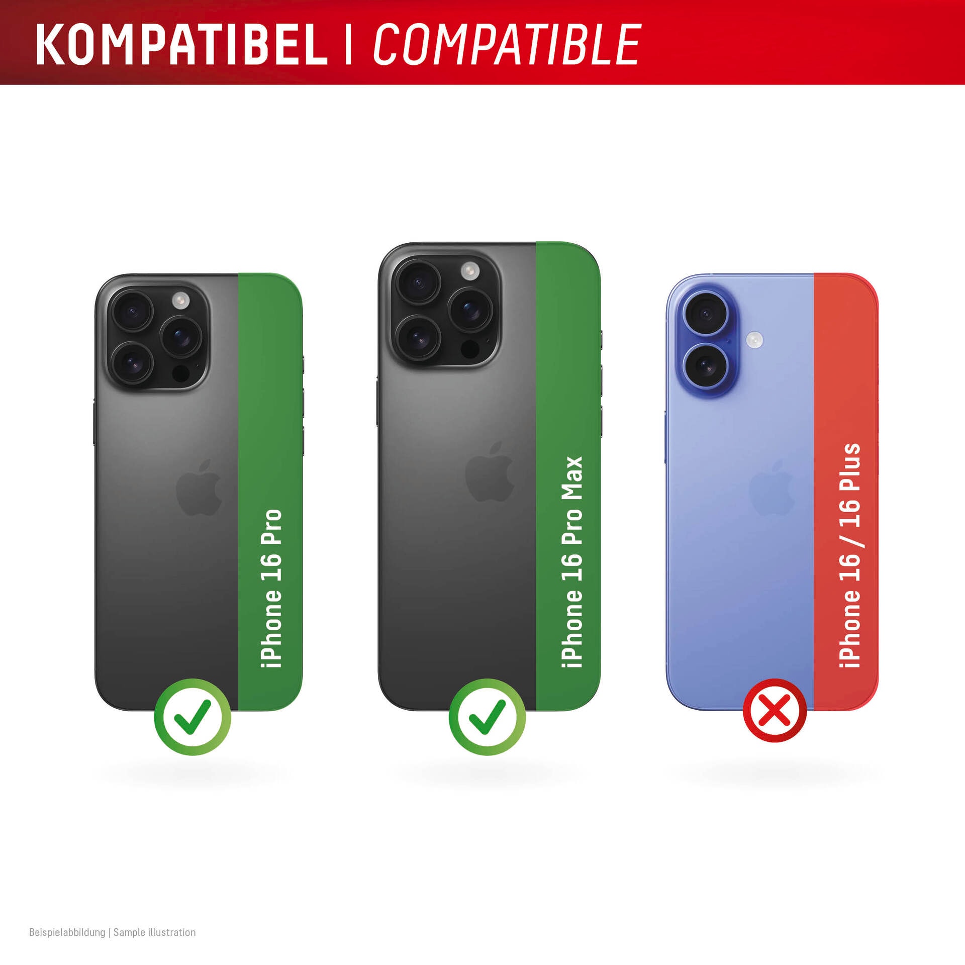 Displex Kameraschutzglas »Camera Lens Glass Single Glass Ring Protector« für Apple iPhone 16 Pro;Apple iPhone 16 Pro Max Packung, 2x Einzellinsen-Schutzringe,  Objektivschutz, Kameraschutz, kratz- & stoßfest