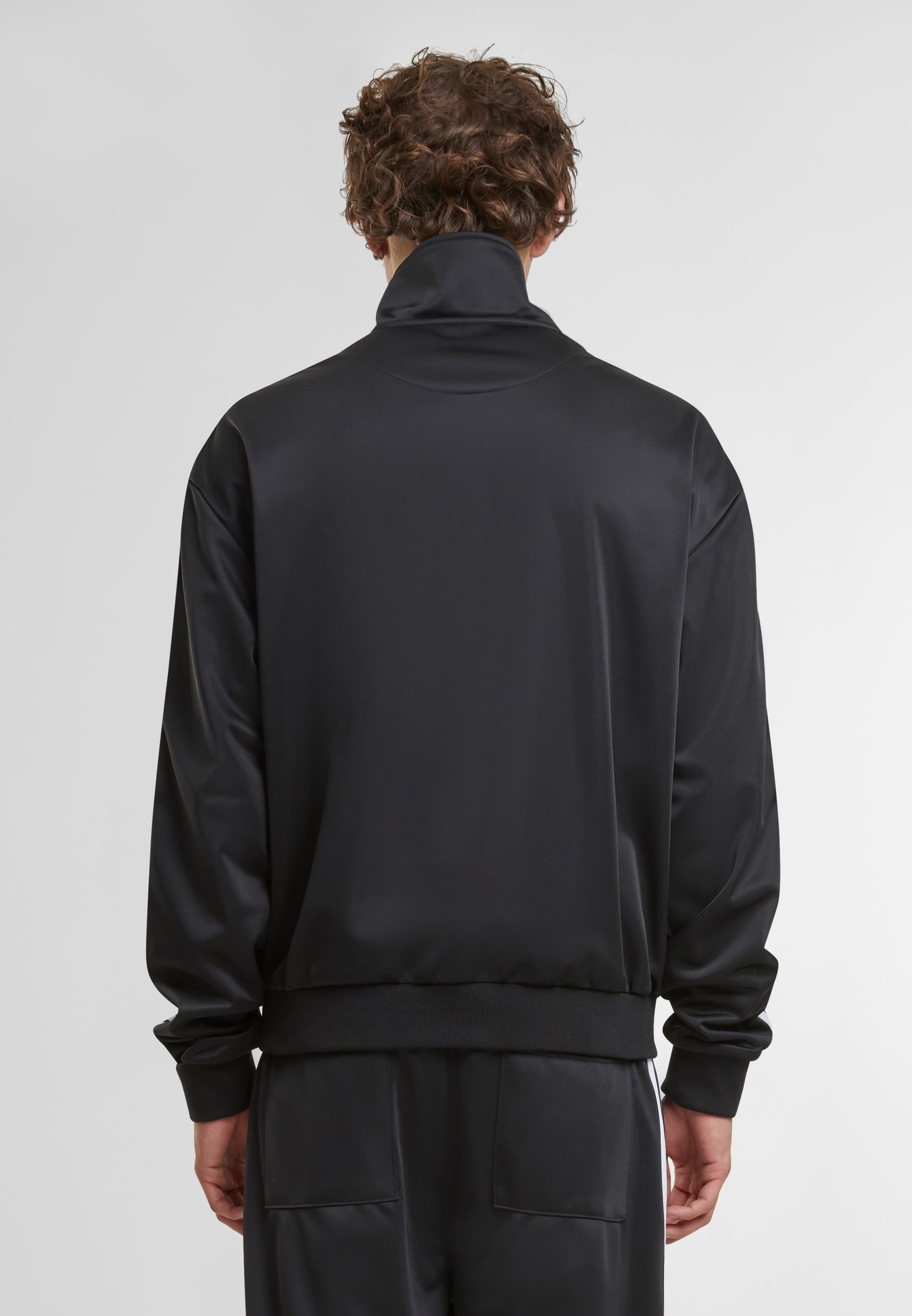 URBAN CLASSICS Trainingsjacke »Urban Classics Retro Tricot Track Jacket« 1 Stk. tlg. ohne Kapuze