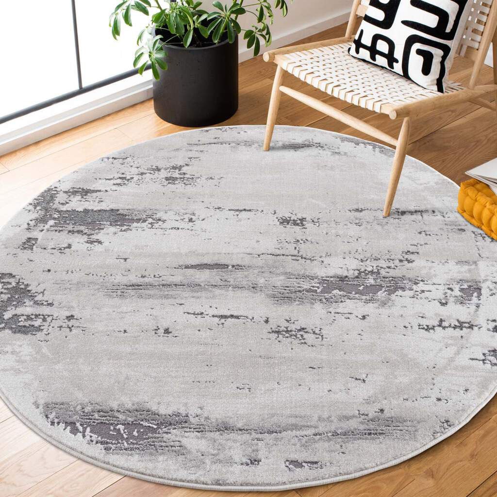 Carpet City Teppich »Chic« rund 11 mm Höhe Kurzflor, Vintage-Optik, Weicher günstig online kaufen