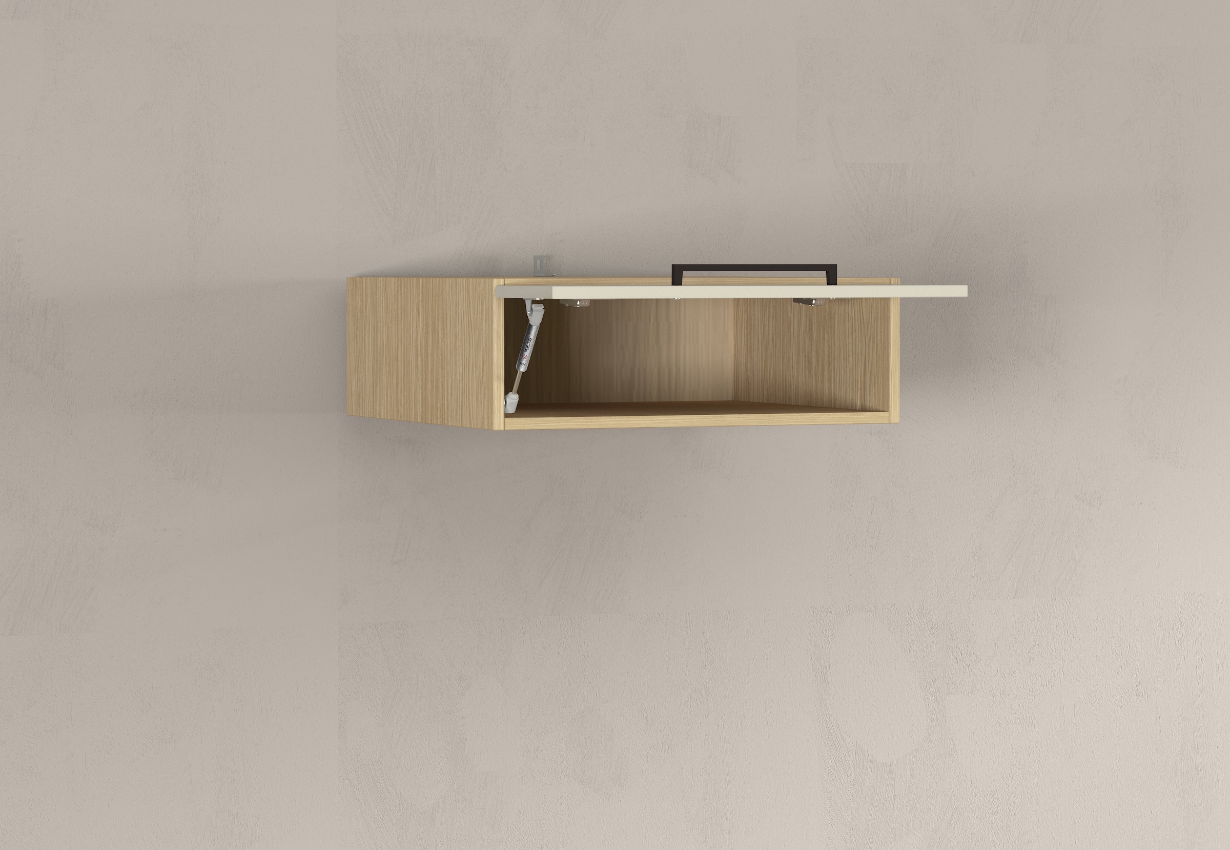 KOCHSTATION Aufsatzschrank »Luna, Hängeschrank, Küchenhängeschrank, Made in Italy« B/T/H: 60×60×20 cm, zusätzlicher Stauraum über der Arbeitsfläche