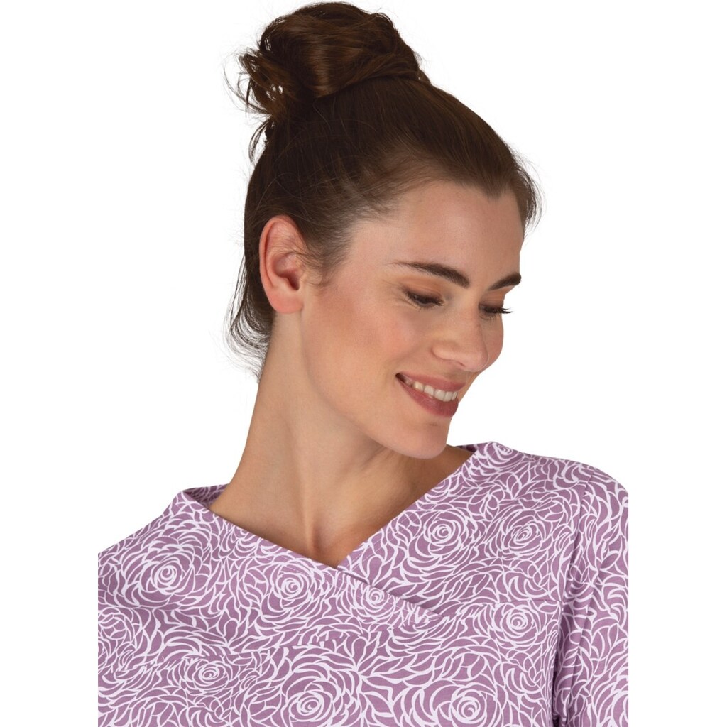 Trigema Nachthemd »TRIGEMA Nachthemd mit floralem Print«