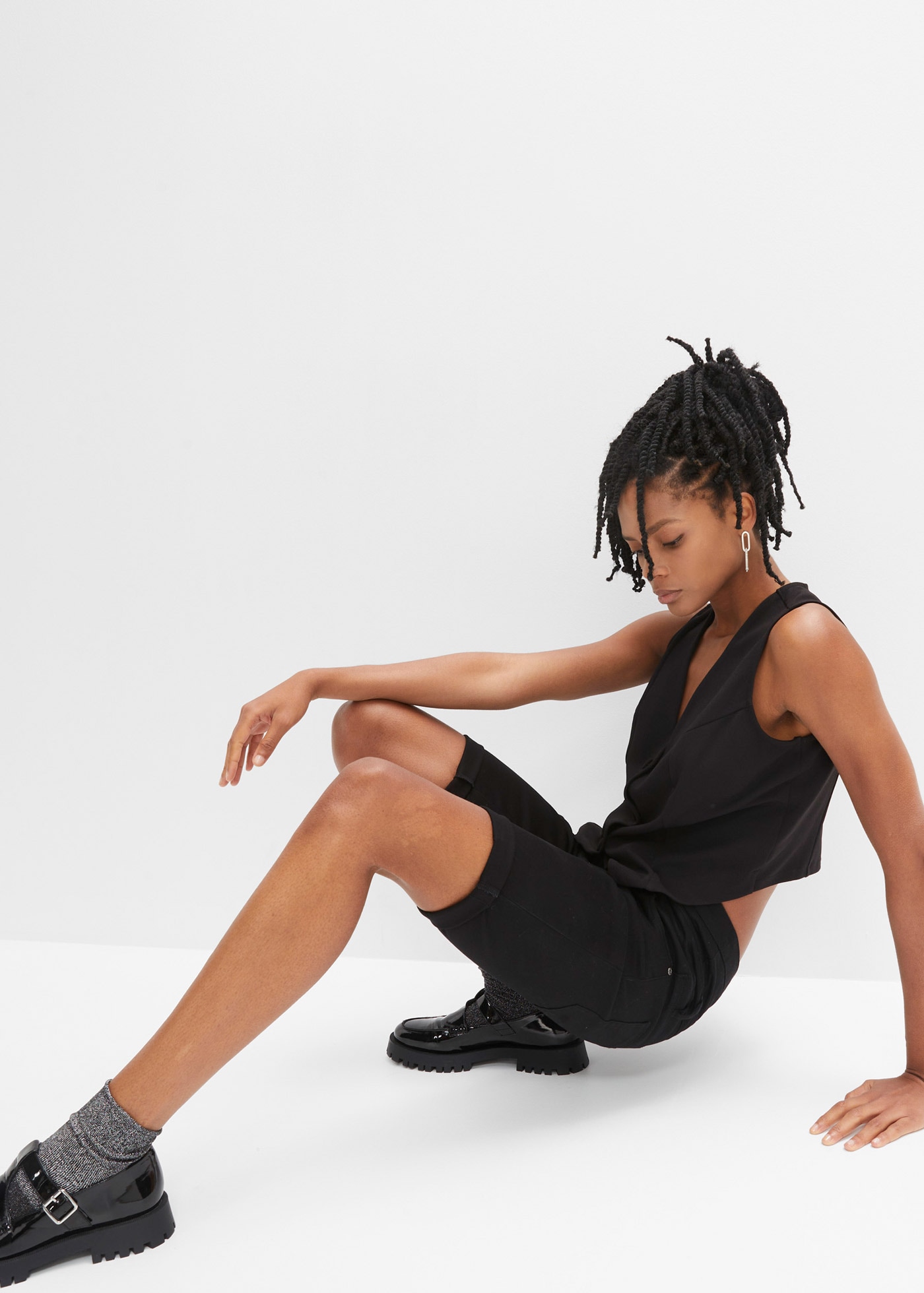 bonprix Bermudas  Bermuda aus elastischem Baumwoll-Mix