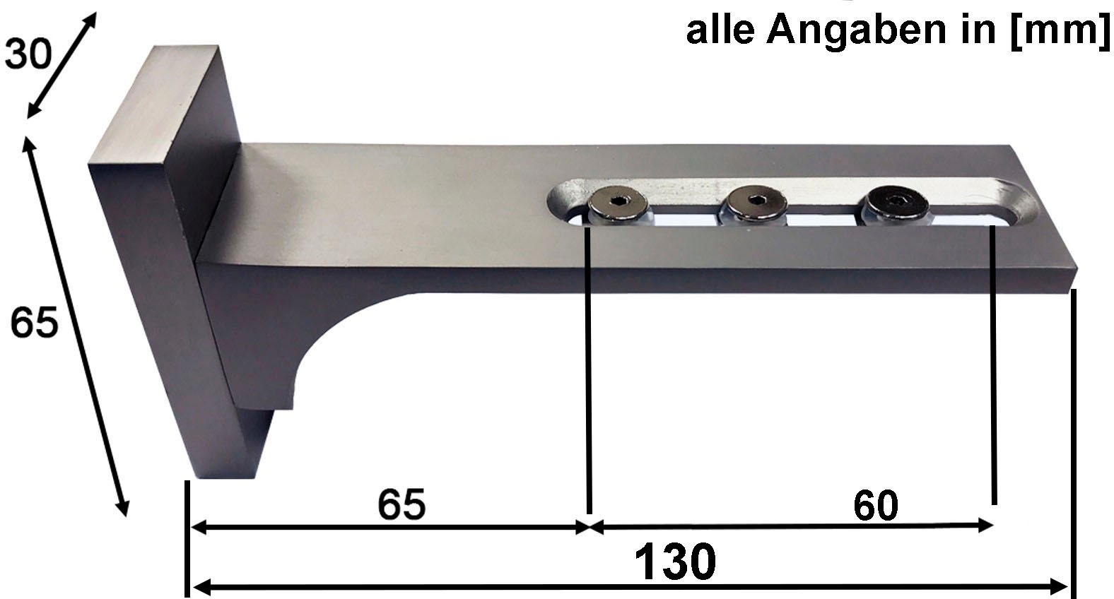 indeko Wandträger, (1 St.), für Innenlaufsysteme