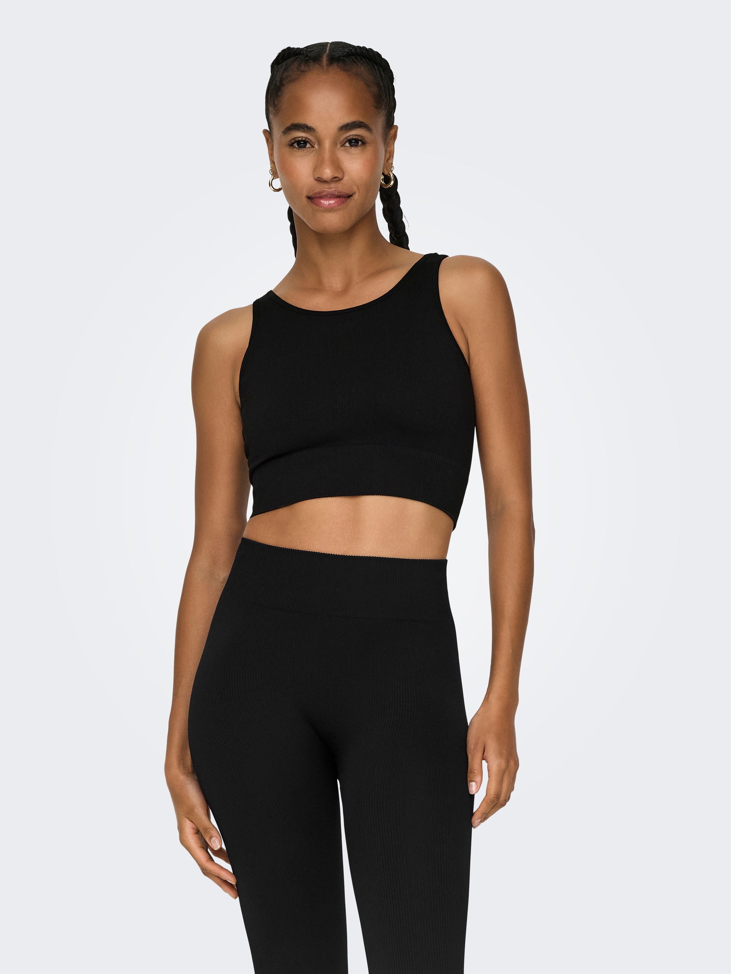 ONLY Play Trainingstop »ONPJAIA LIFE« Cropped Fit, in feiner Rippstruktur