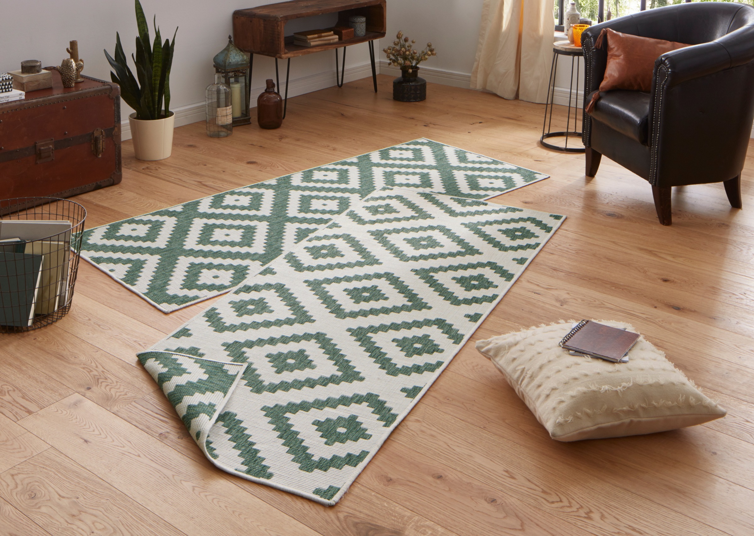 HANSE Home Teppich »Malta Wendeteppich«, rechteckig, 5 mm Höhe, In-& Outdoo günstig online kaufen