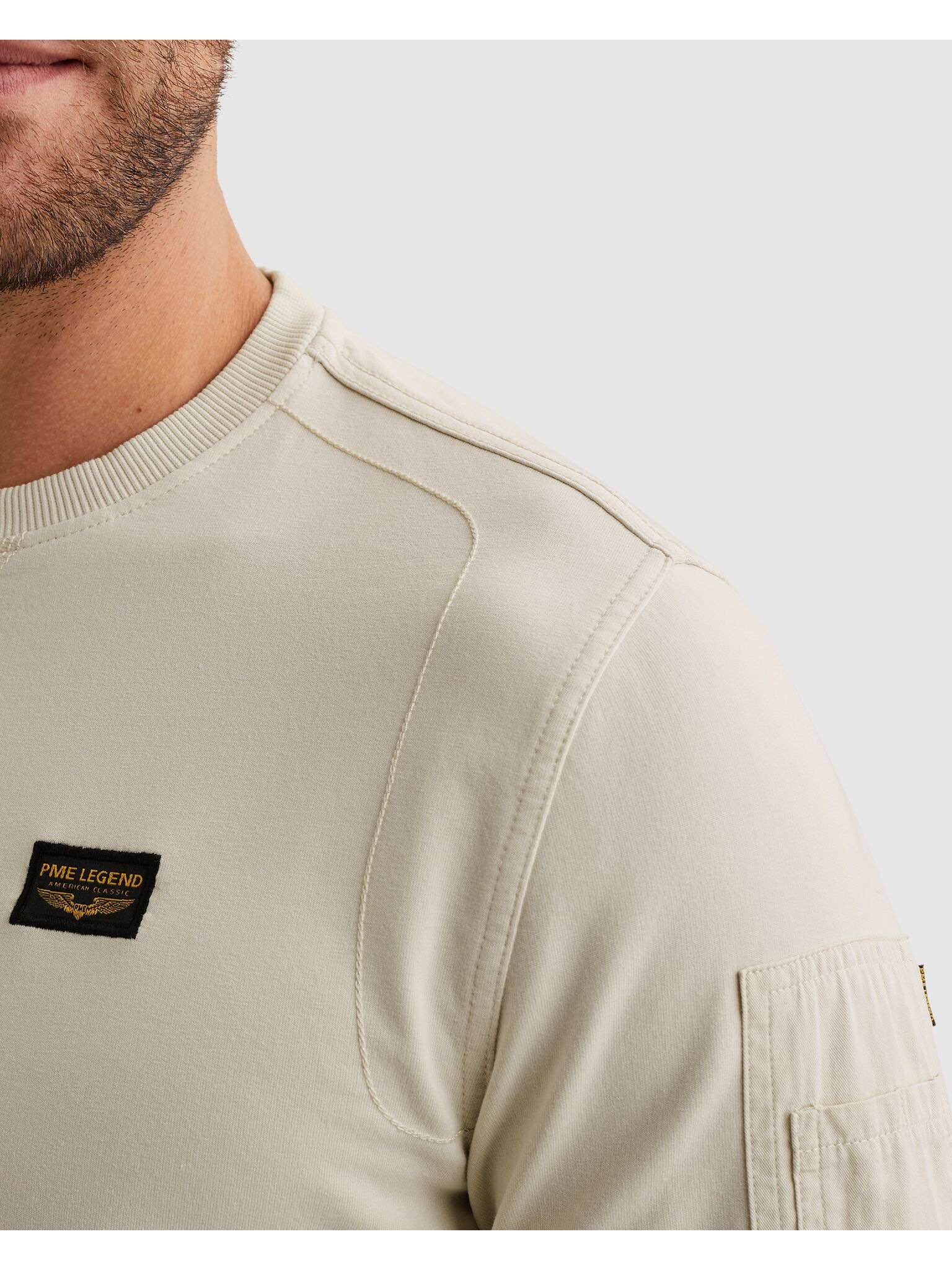 PME LEGEND Sweatshirt »Airstrip sweat«, mit Logo Stickerei
