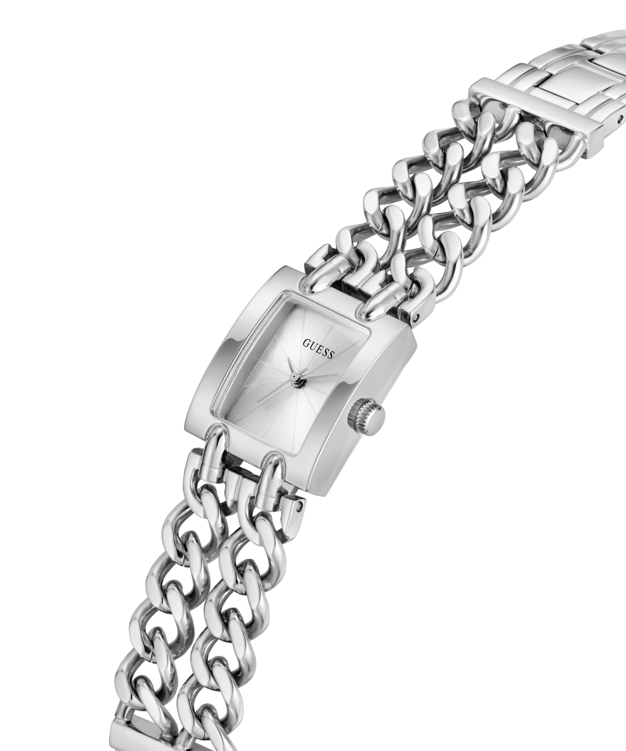 Guess Quarzuhr »MICRO MOD« Armbanduhr, Damenuhr, Edelstahlarmband, analog