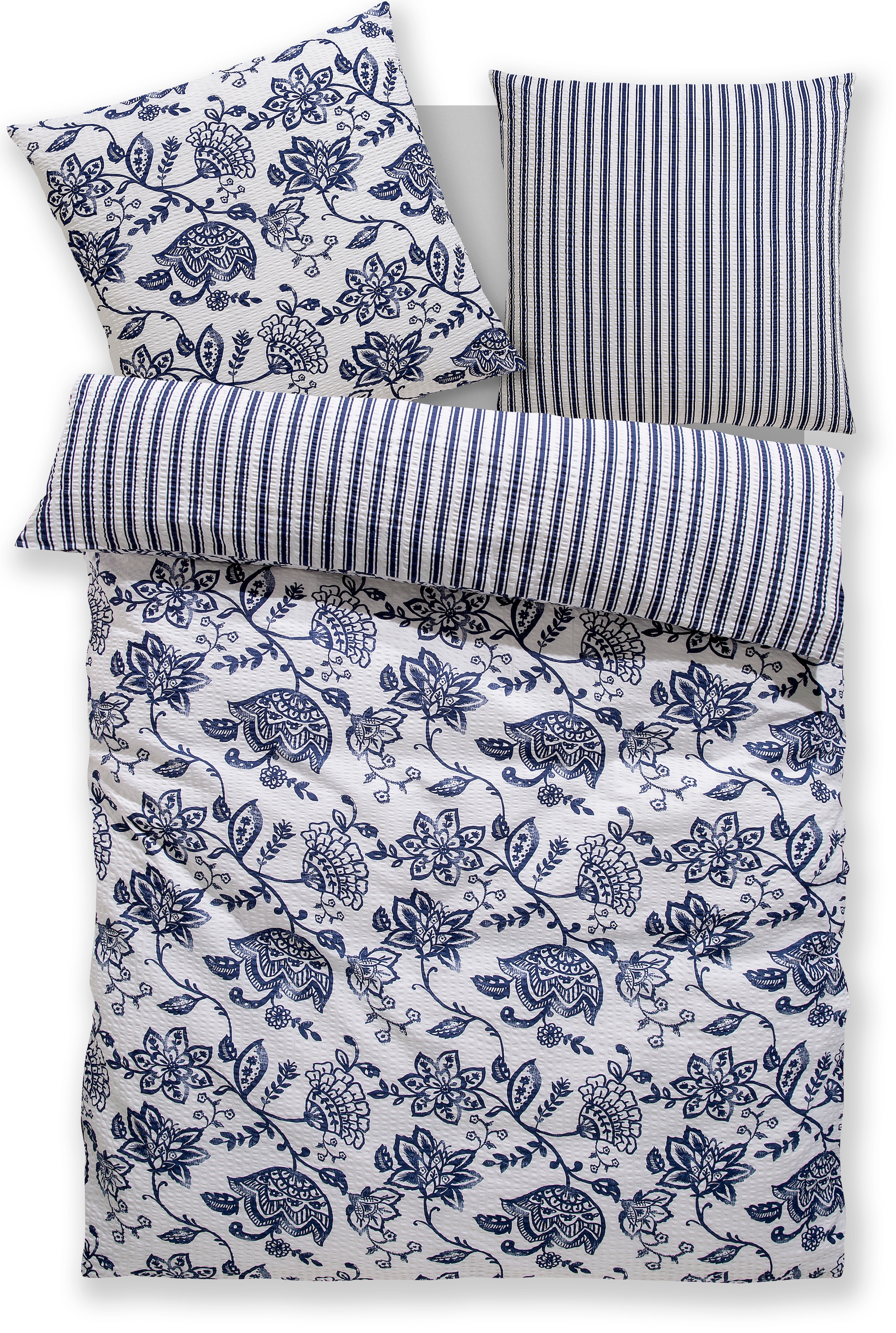 andas Bettwäsche »Nordby« 2 Stk. tlg. Bettwäsche aus Baumwolle, skandinavis günstig online kaufen