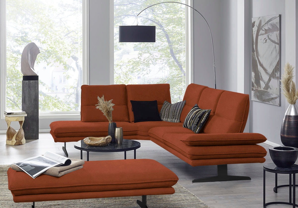 W.SCHILLIG Ecksofa »broadway, Designsofa, toller Sitzkomfort, zeitlos, eleg günstig online kaufen