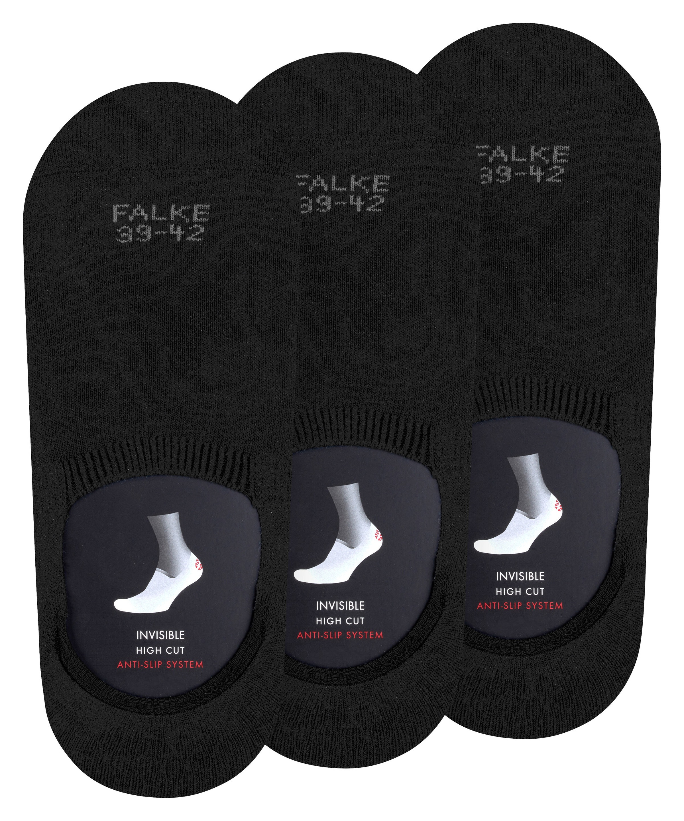 FALKE Füßlinge »Step High Cut« 3 Paar,  mit hoher Schnittform, im 3er-Bundle