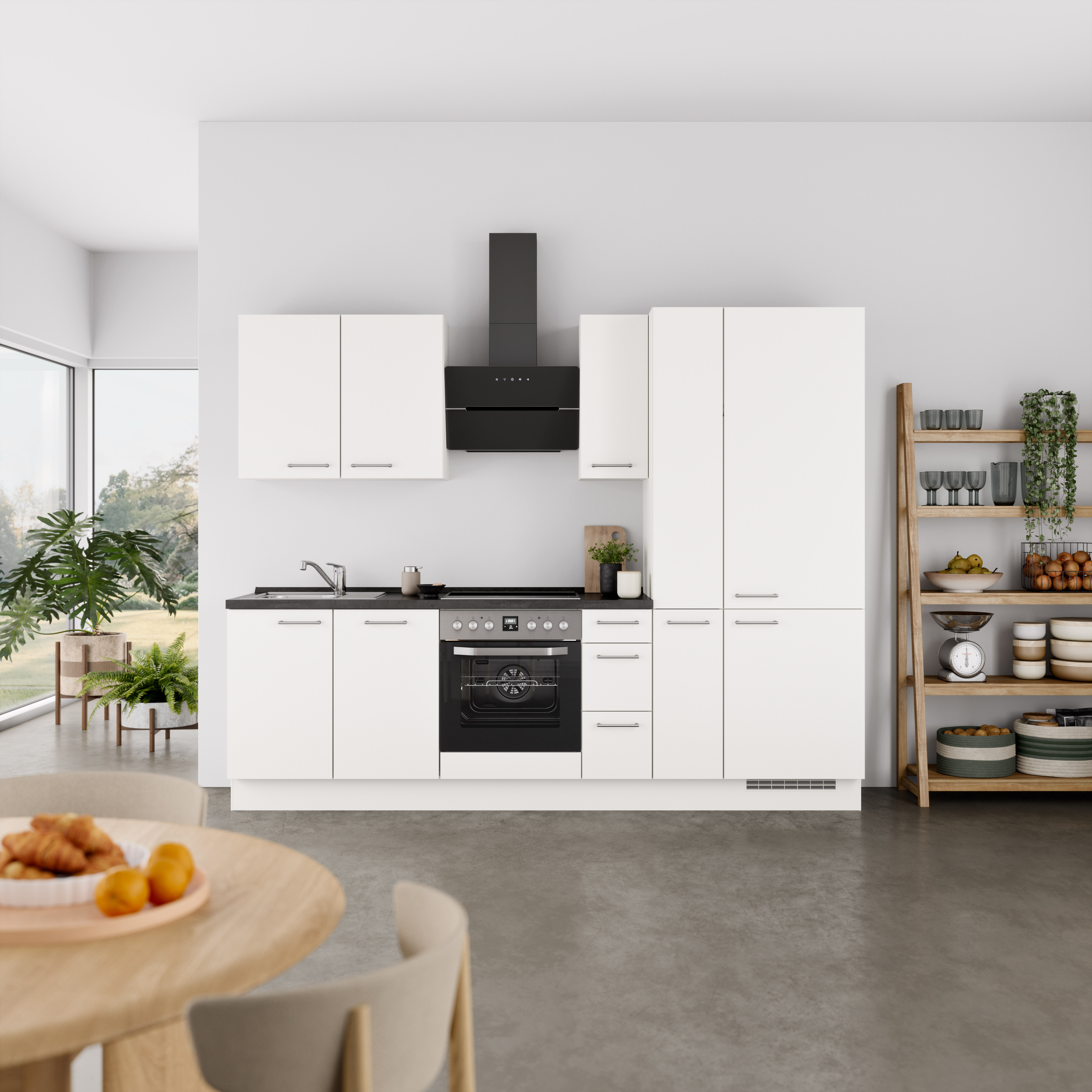 nobilia® Küchenzeile »"Laser II", Ausrichtung wählbar, Breite 270 cm« vormo günstig online kaufen