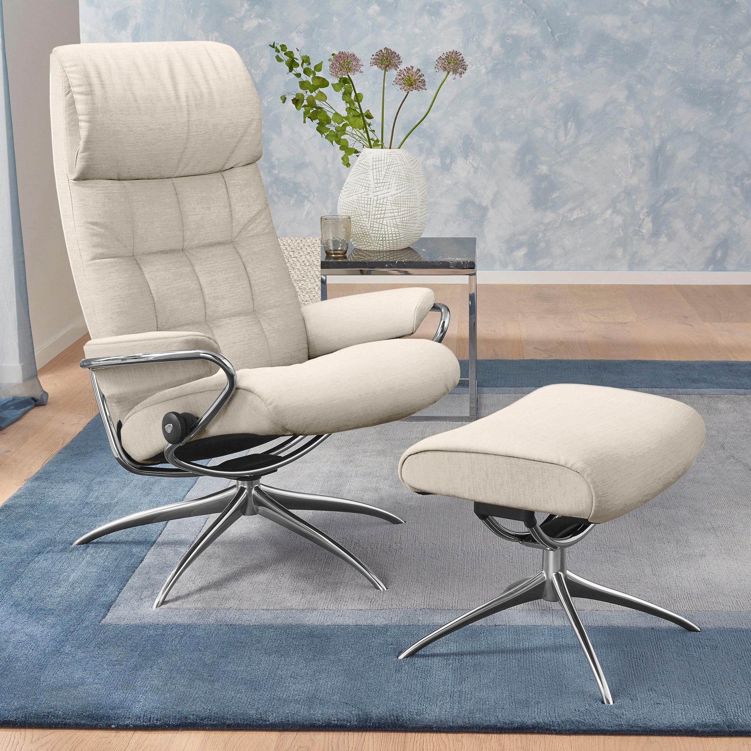 Stressless® Relaxsessel »London«, (Set, Relaxsessel mit Hocker), mit Hocker günstig online kaufen