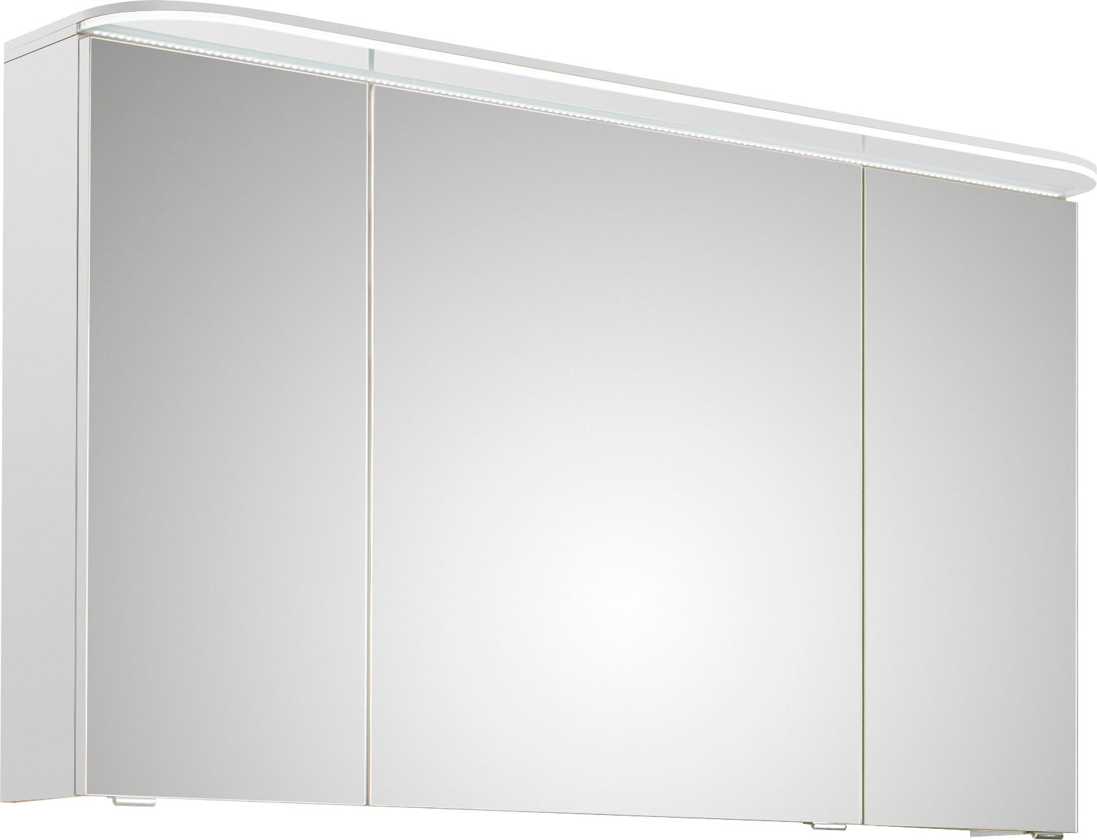 Saphir Badmöbel-Set »Balto Sprint 3-teilig, Mineralmarmor-Waschtisch mit LED-Spiegelschrank«, (4 St.), Badezimmer Set mit Unterschrank inkl Türdämpfer, 3 Türen, 2 Schubladen