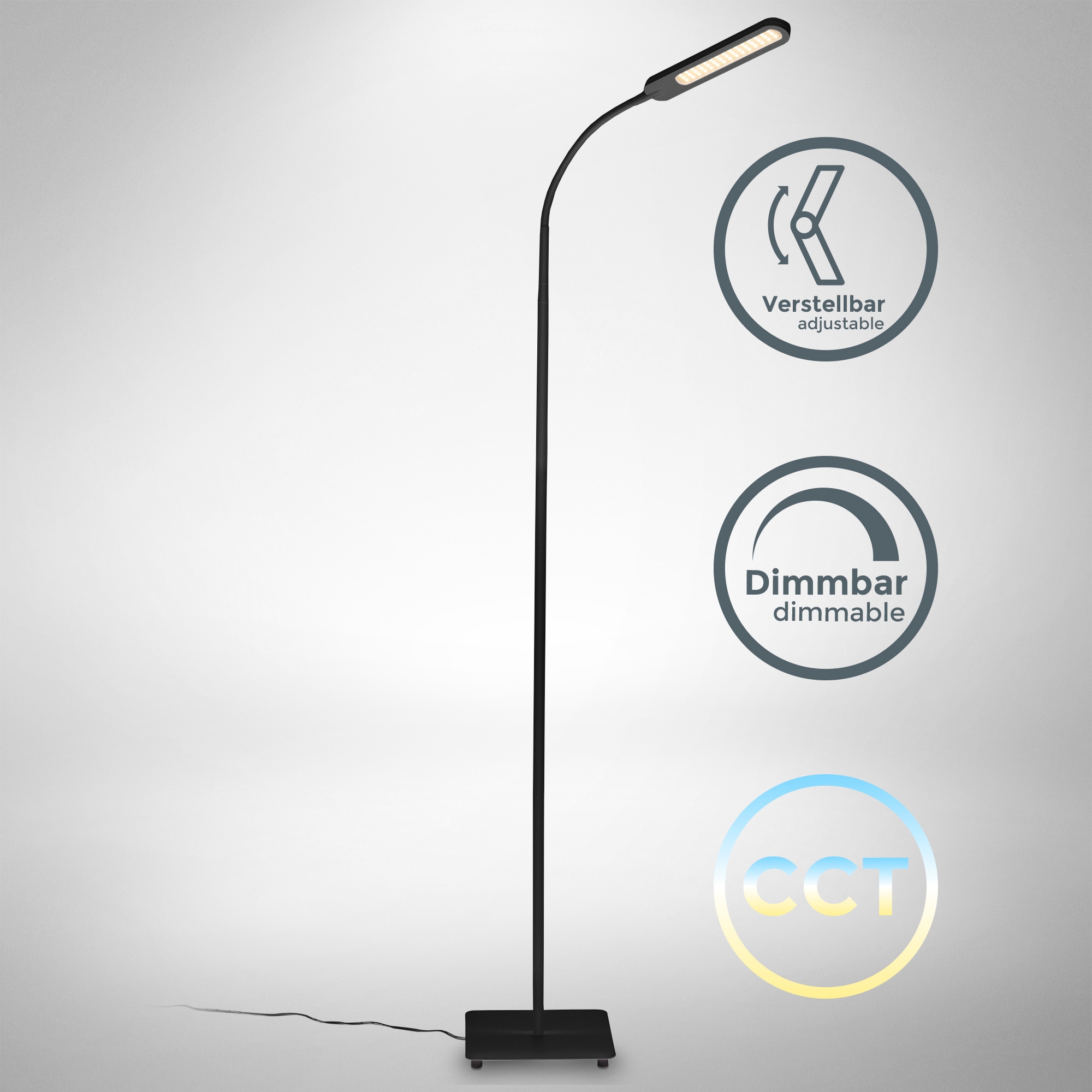 B.K.Licht LED Stehlampe mit Dimmfunktion, inkl. 1 x LED-Platine 6,5 Watt, 6 günstig online kaufen