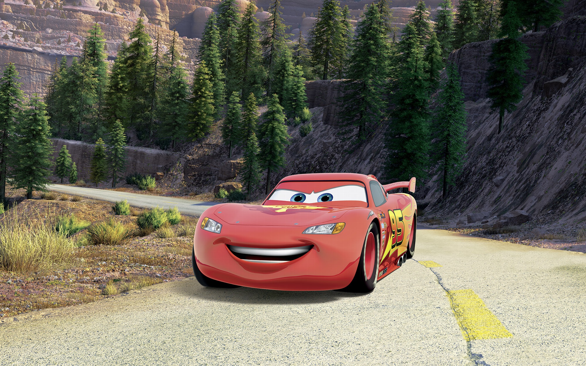 Komar Kindertapete »Disney and Pixar Cars Every Road has a Story«, bedruckt günstig online kaufen