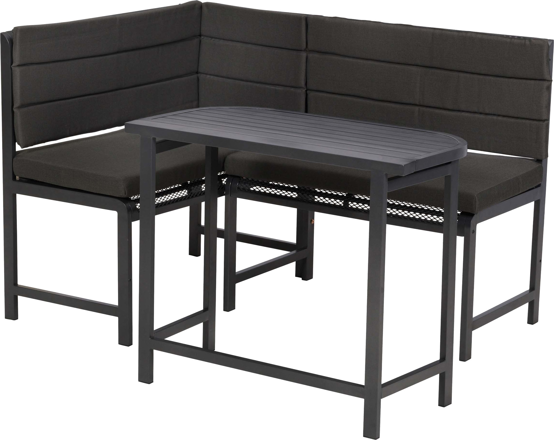 MERXX Eckbankgruppe »Elos« Set, 3 tlg. inkl. 1 Eckbank, 1 Auflagen Set, 1 Klappentisch