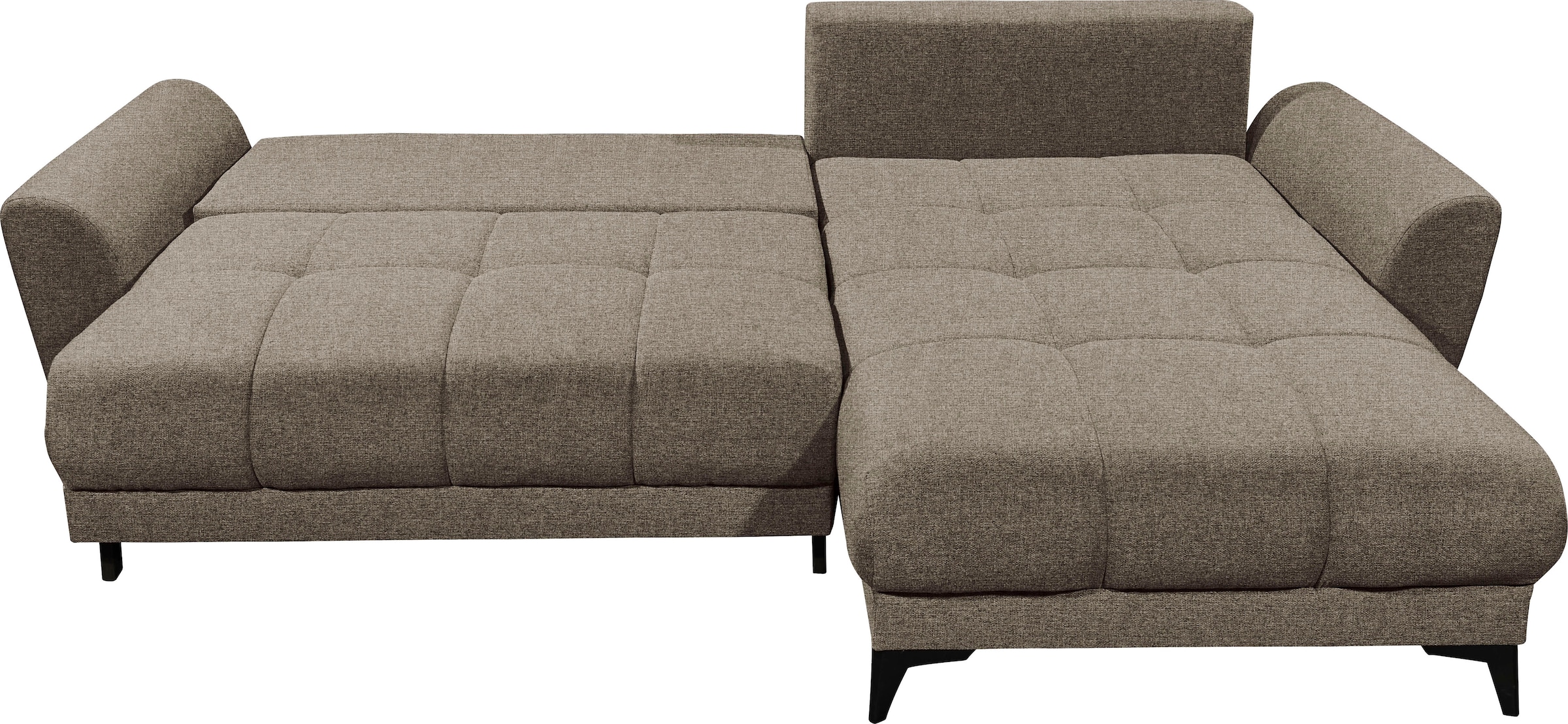 ED EXCITING DESIGN Ecksofa »Bern L-Form«, frei im Raum stellbar, mit Bettkasten, mit Schlaffunktion