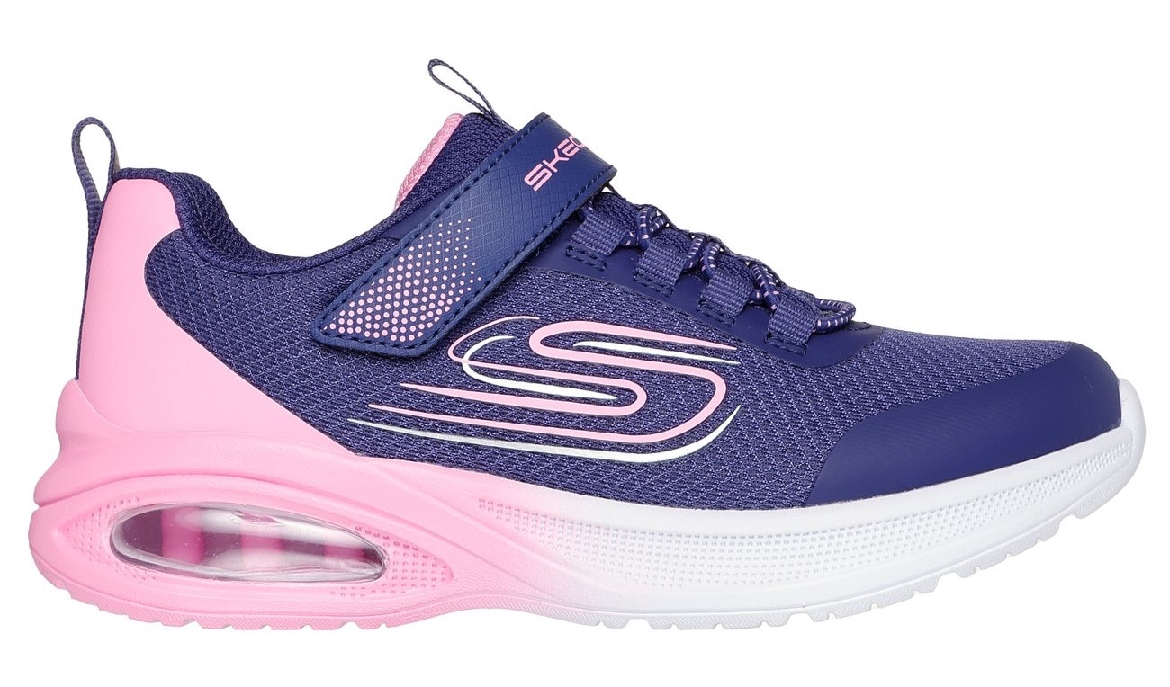 Skechers Kids Sneaker »MICROSPEC MAX ADVANCE«, Slip-OnSneaker, Klettverschluss,S-Logo, Größenschablone zum Download