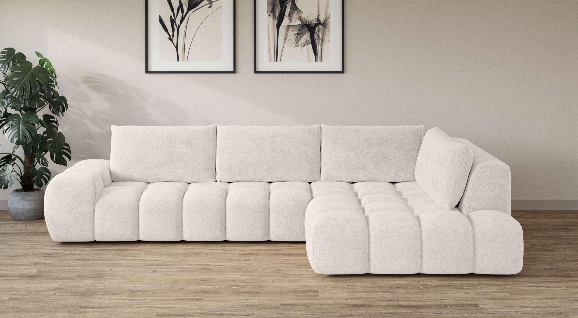 INOSIGN Ecksofa »AZITA klein, L-Form, elegant und bequem Designsofa«, lose günstig online kaufen