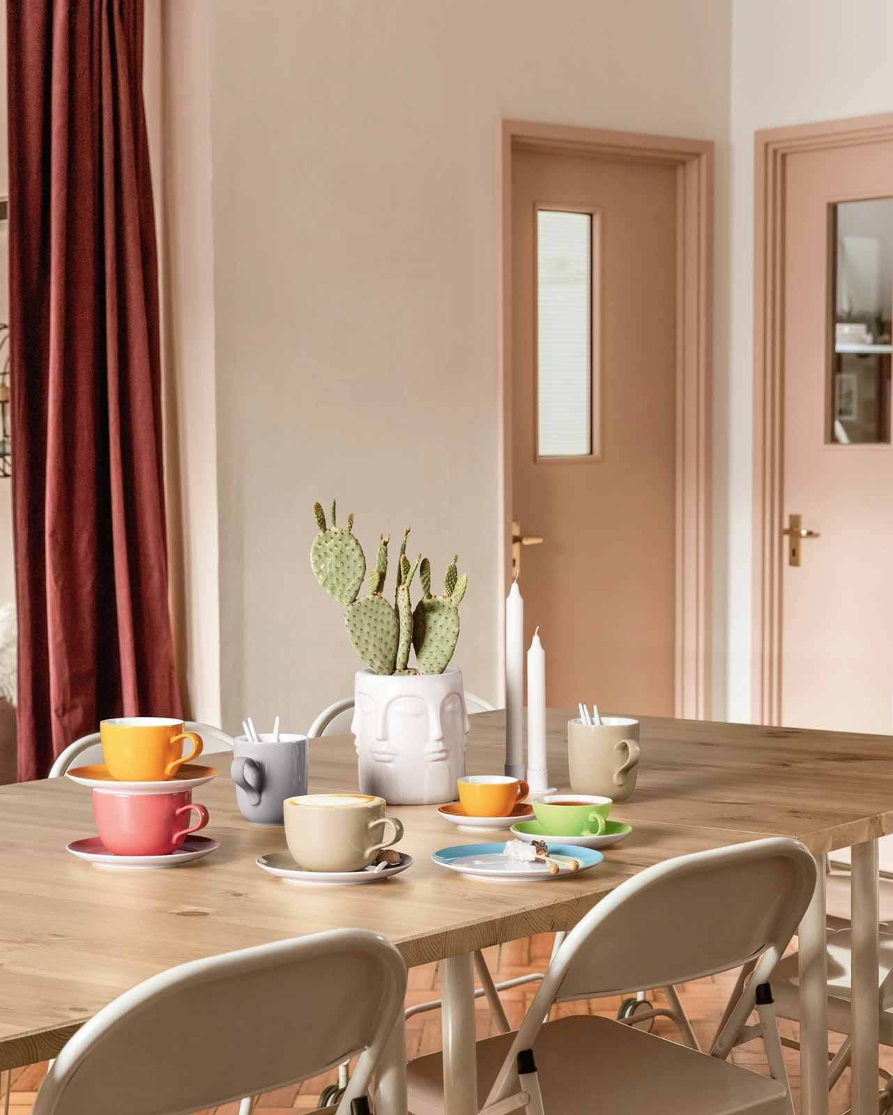 Seltmann Weiden Tasse »Milchkaffeetassen mit Untertassen Liberty Pure Color günstig online kaufen