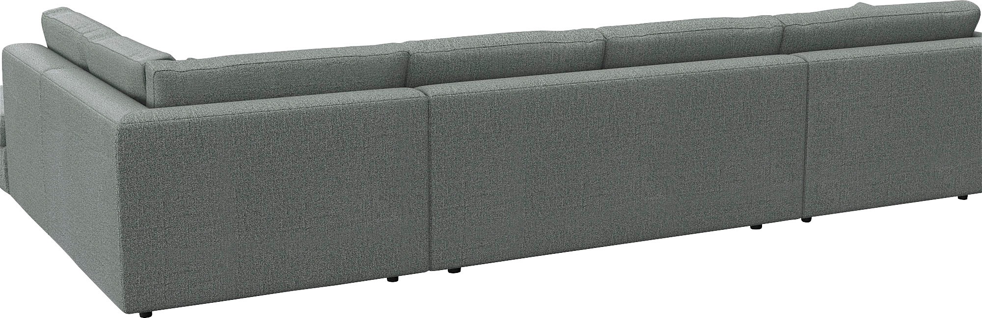 FLEXLUX Wohnlandschaft »Lovane, u-Form, bequem und komfortabel«, Weich & anschmiegsam, große Sitztiefe auf Kaltschaum, Dekokissen inkl.