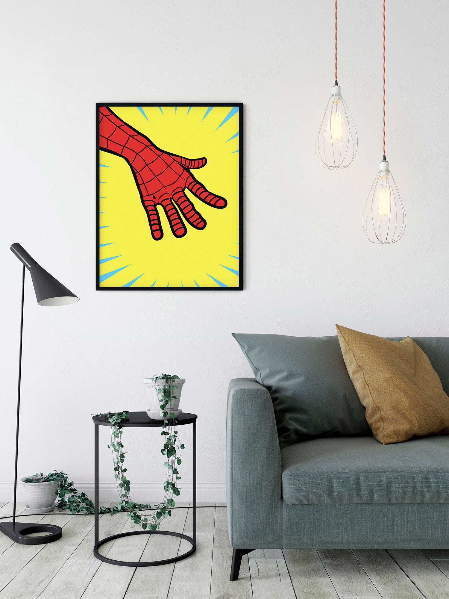 Komar Wandbild »Marvel PowerUp Spider-Man Hand«, (1 St.), Deutsches Premium-Poster Fotopapier mit seidenmatter Oberfläche und hoher Lichtbeständigkeit. Für fotorealistische Drucke mit gestochen scharfen Details und hervorragender Farbbrillanz.