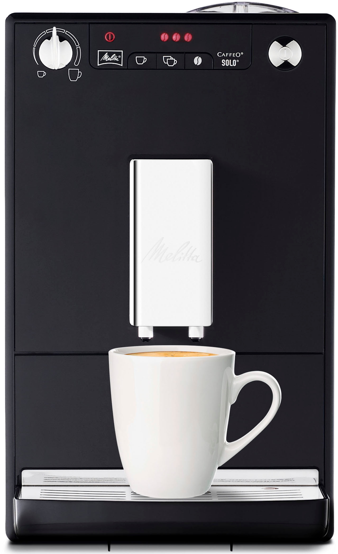 online Melitta 1,2l E kaufen 950-101, Kaffeevollautomat Kegelmahlwerk CAFFEO® Solo® Tank, schwarz