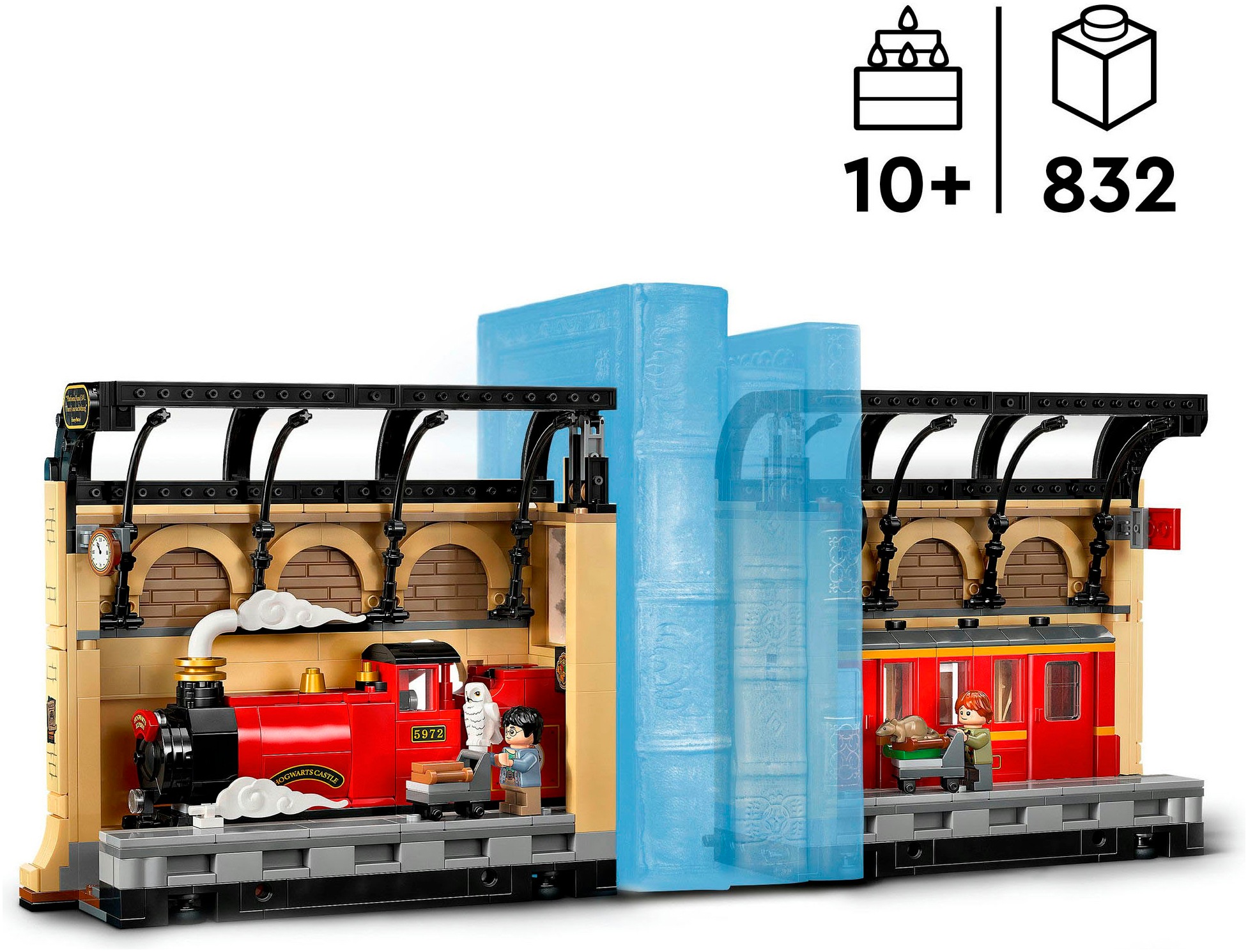 LEGO® Konstruktionsspielsteine »Buchstütze: Hogwarts Express (76450), LEGO Harry Potter™«, (832 St.), Made in Europe