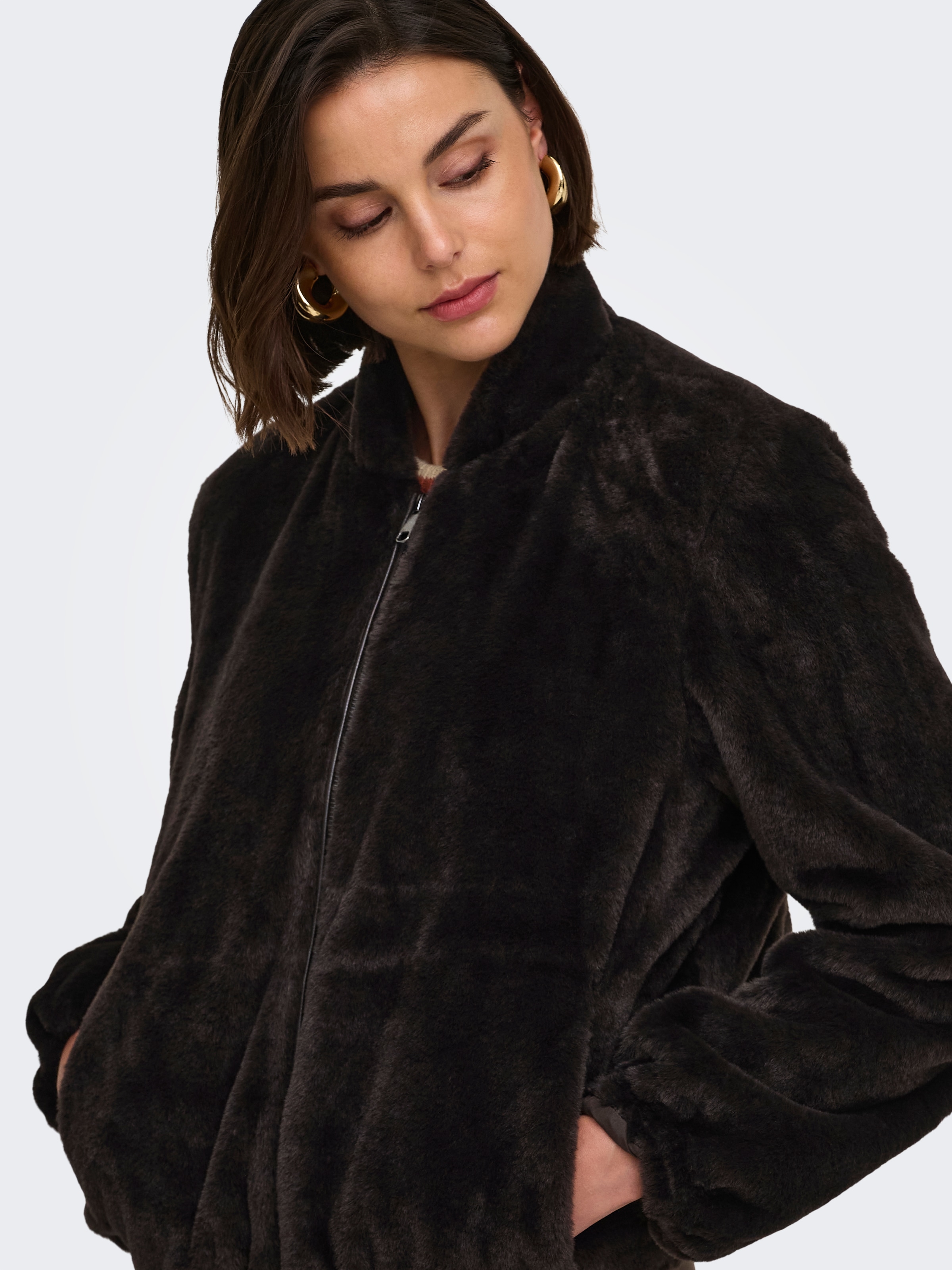 JDY Fellimitatjacke »JDYMACY FAUX FUR BALLOON JACKET OTW SIE« Kunstfaser