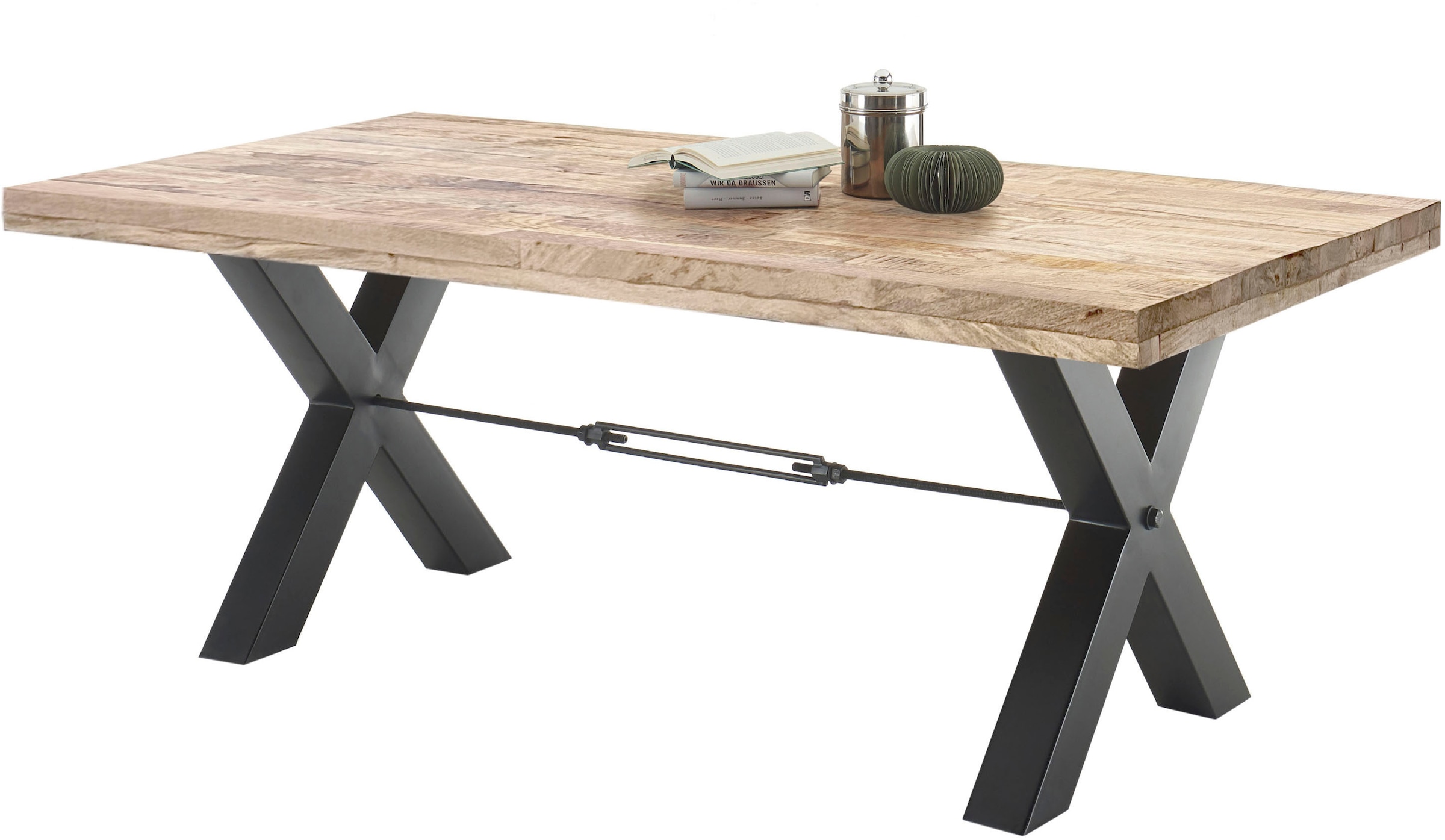 Stolkom Esstisch »Delhi«, 200 cm breit in Massivholz Mango Wood günstig online kaufen