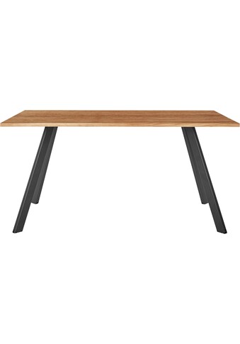 andas Esstisch, Tischplatte aus massiver Eiche, FSC®-zertifiziertes Massivholz,... kaufen
