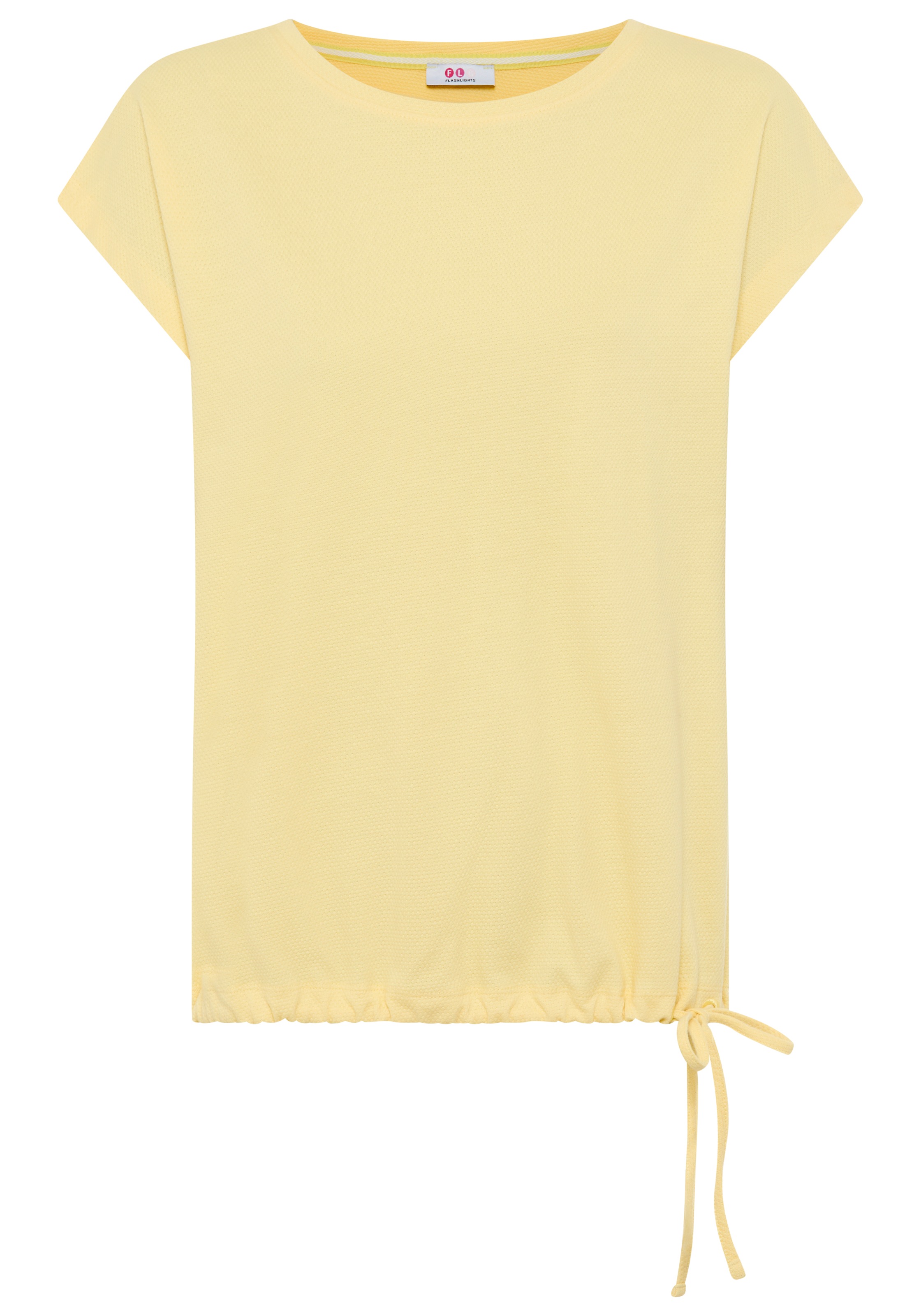 Flashlights T-Shirt figurumspielende Passform, mit Kordelzug am Rumpfabschluss