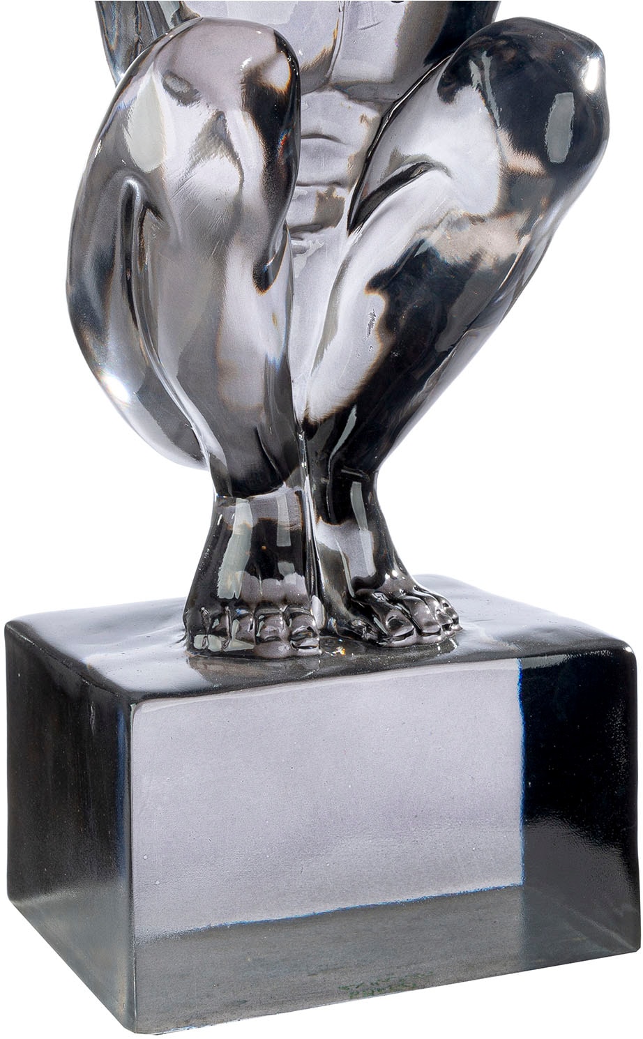 GILDE Dekofigur »Skulptur Cliffhanger Gris grau H. 33,5 cm«