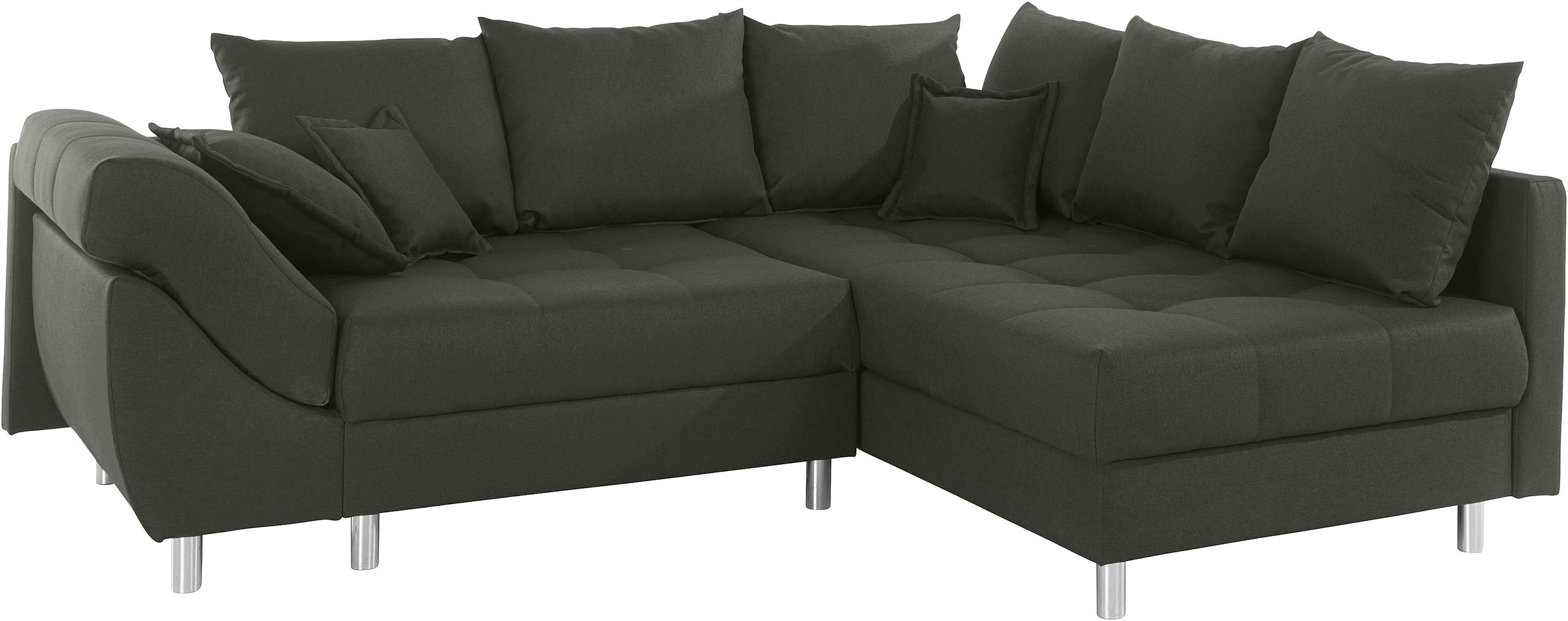 COLLECTION AB Ecksofa Joseli,  mit Zier- und Rückenkissen, komfortable Schanzen-Armlehne