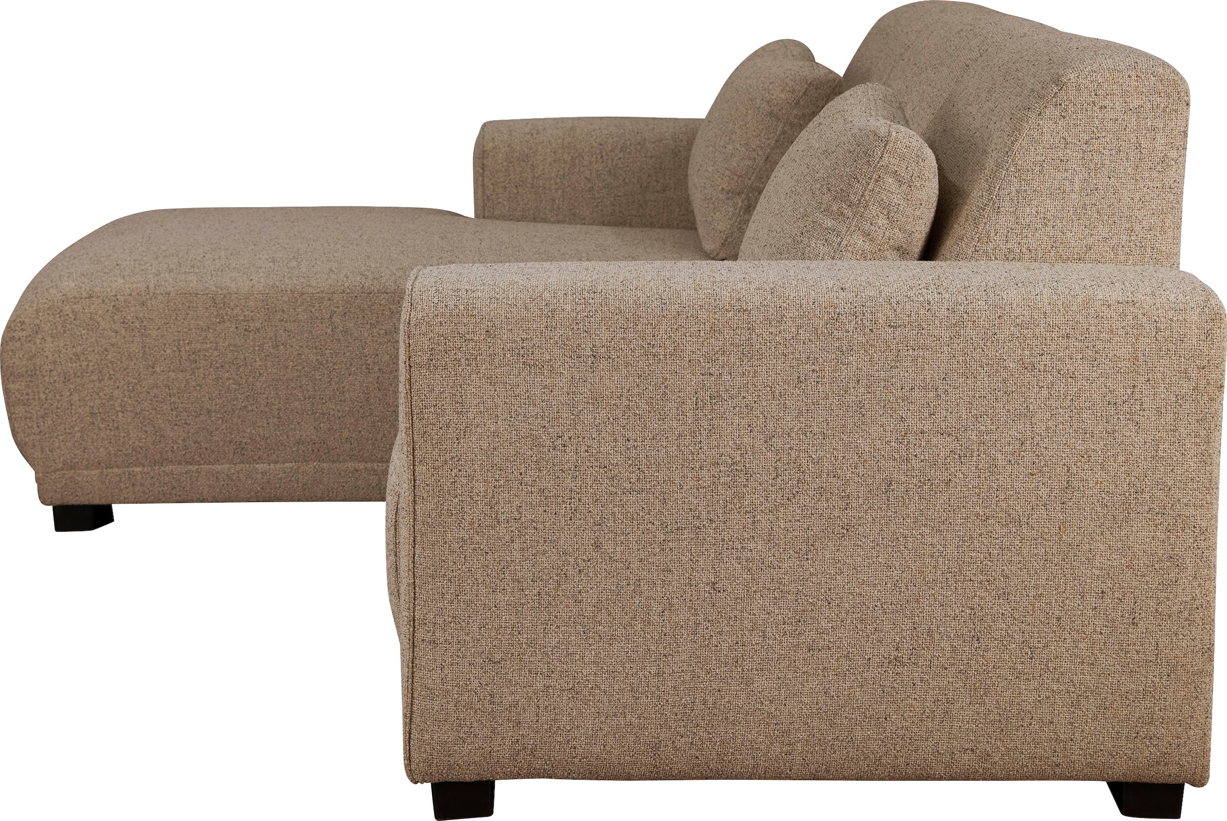 Home affaire Ecksofa »BORNHOLM L-Form mit Recamiere, Maße B/T/H: 234/162/85 cm«, Recamiere links oder rechts bestellbar, Wellenfederung, inkl. 2 Kissen